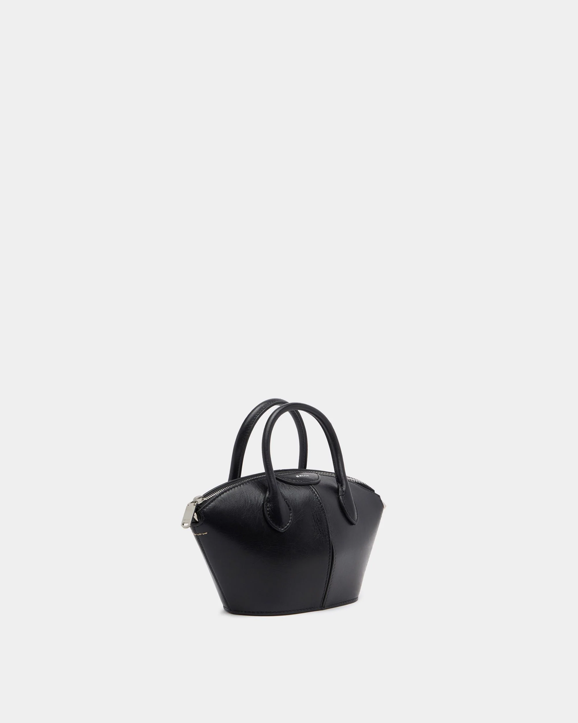 Belle Mini Bag in Black Leather - Image 4