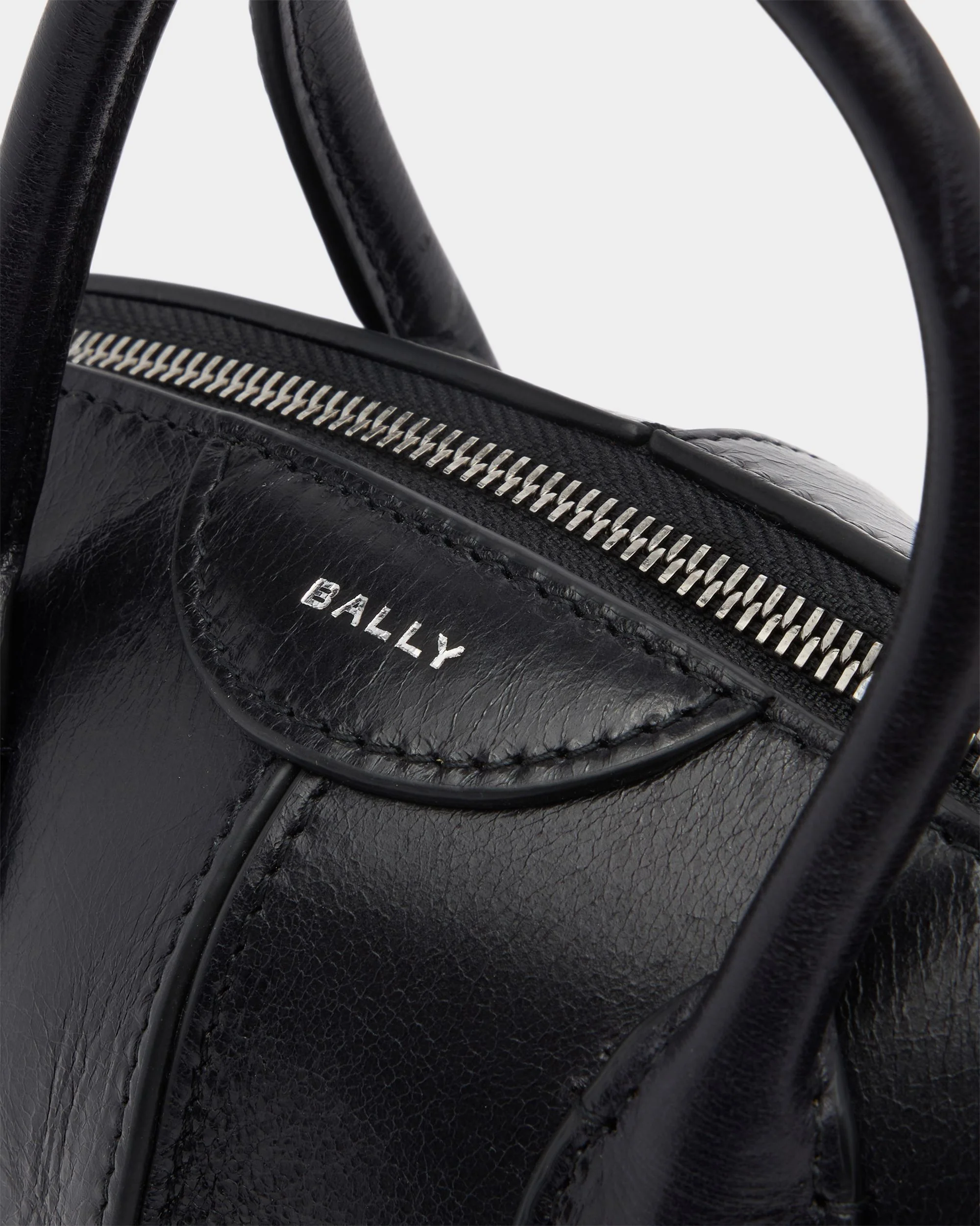 Belle Mini Bag in Black Leather - Image 6