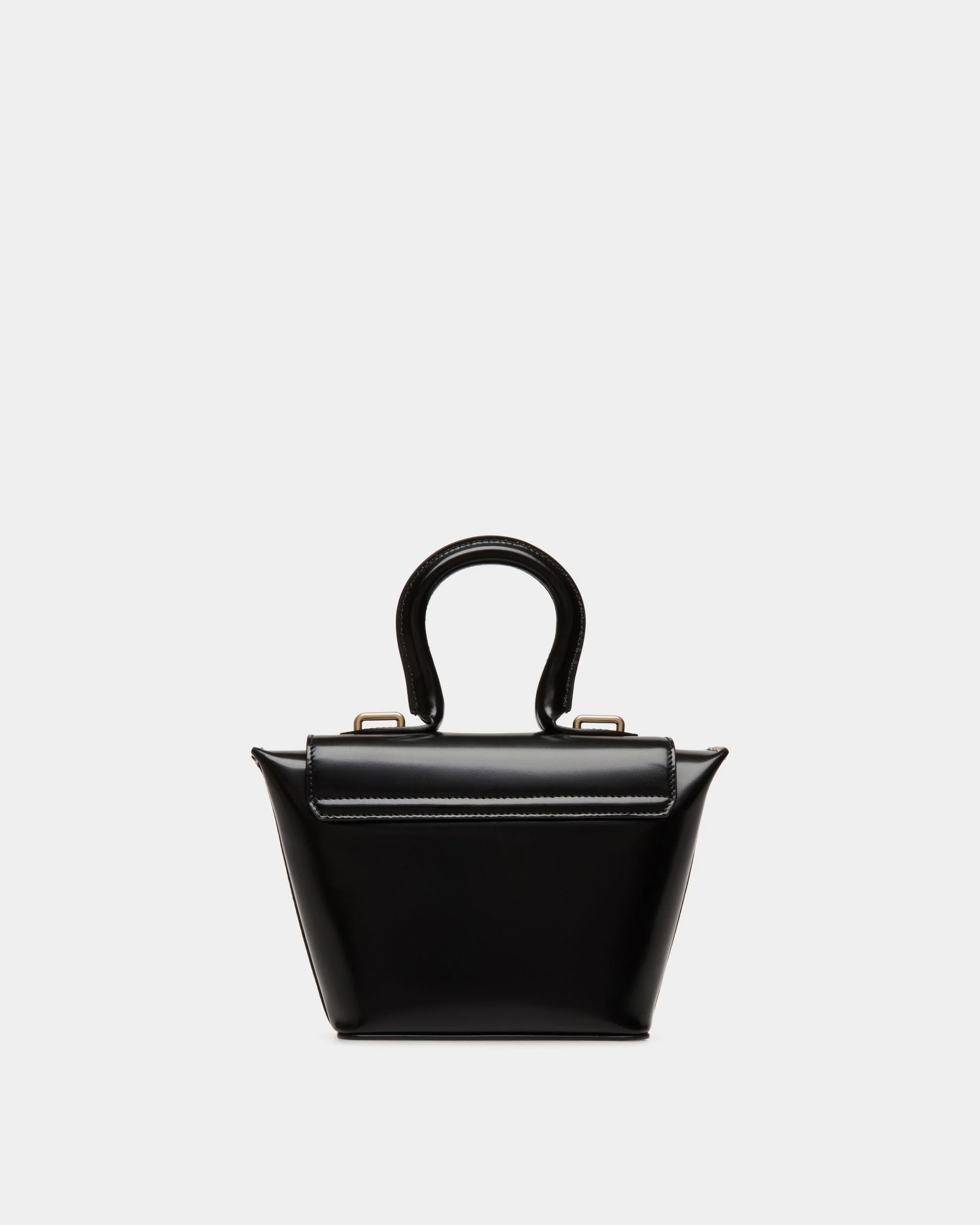 Belle Minibag In Black Brushed Leather - Image 3