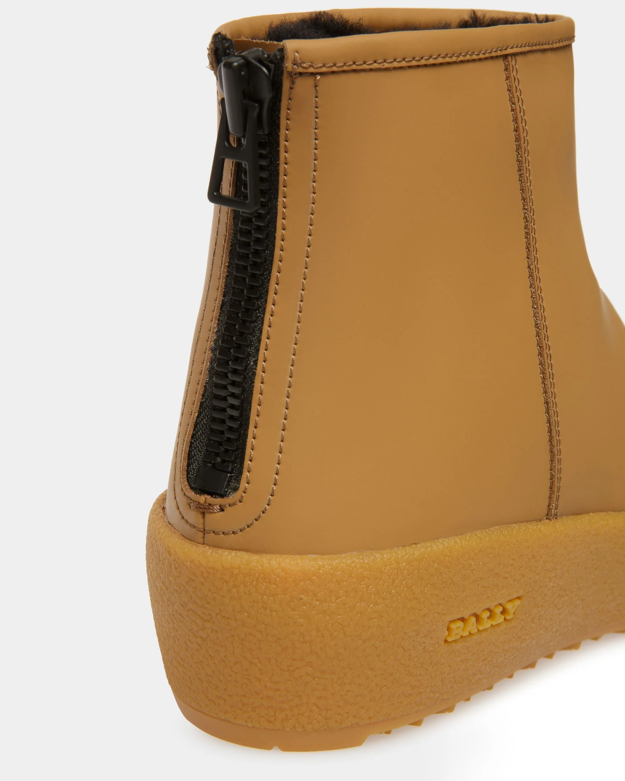 Bernina Leather Booties In Camel - Image 15