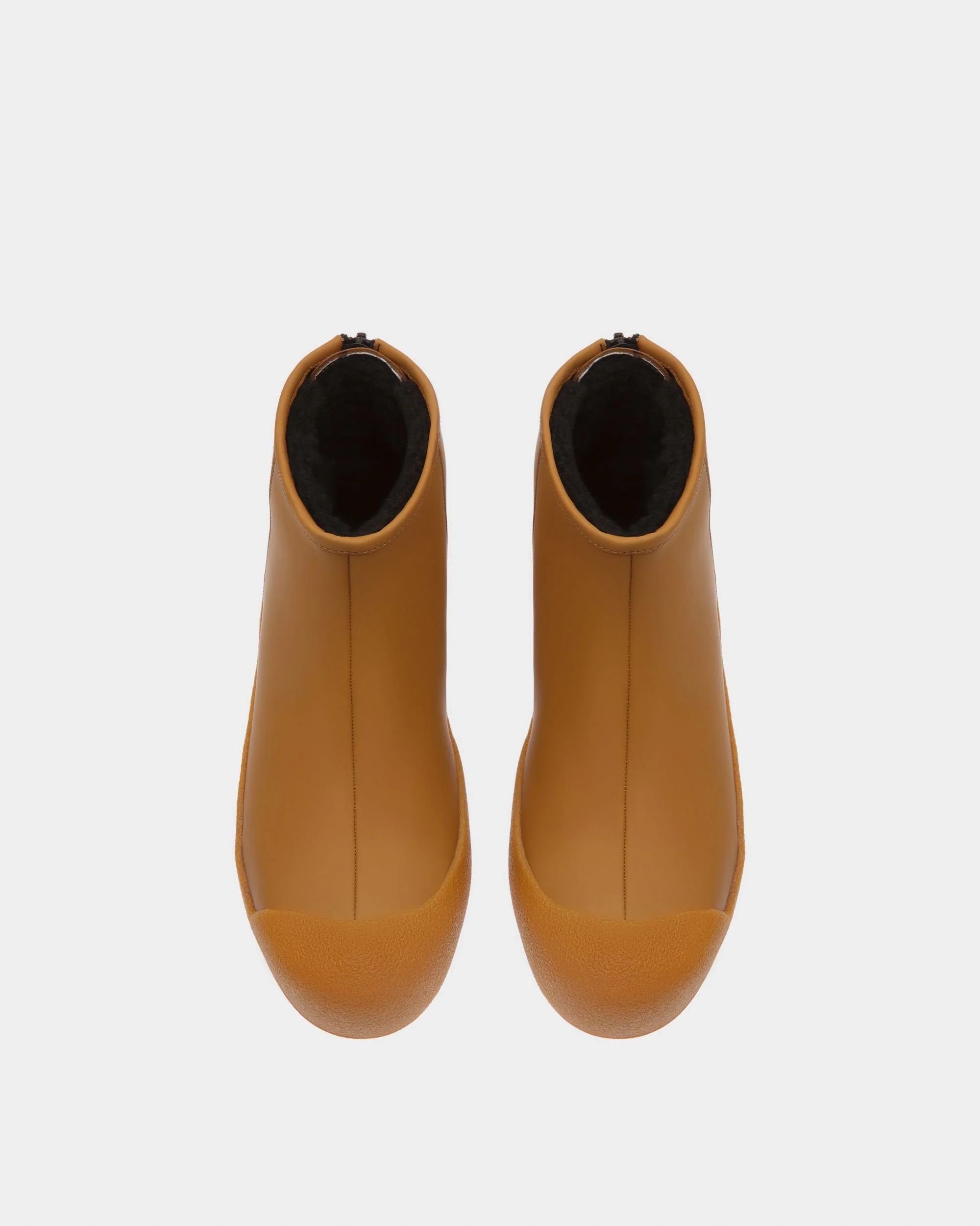 Bernina Leather Booties In Camel - Image 2