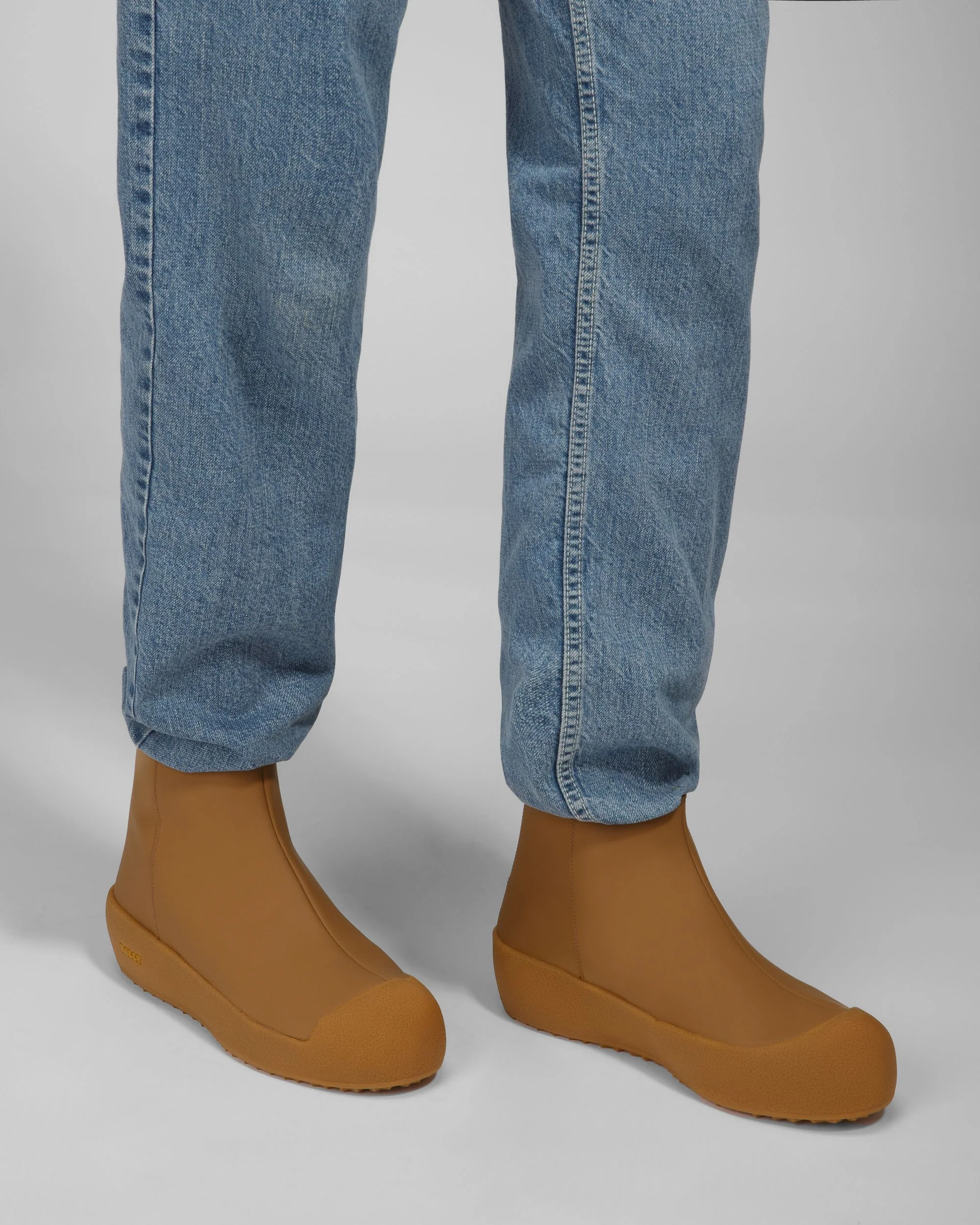 Bernina Leather Booties In Camel - Image 8