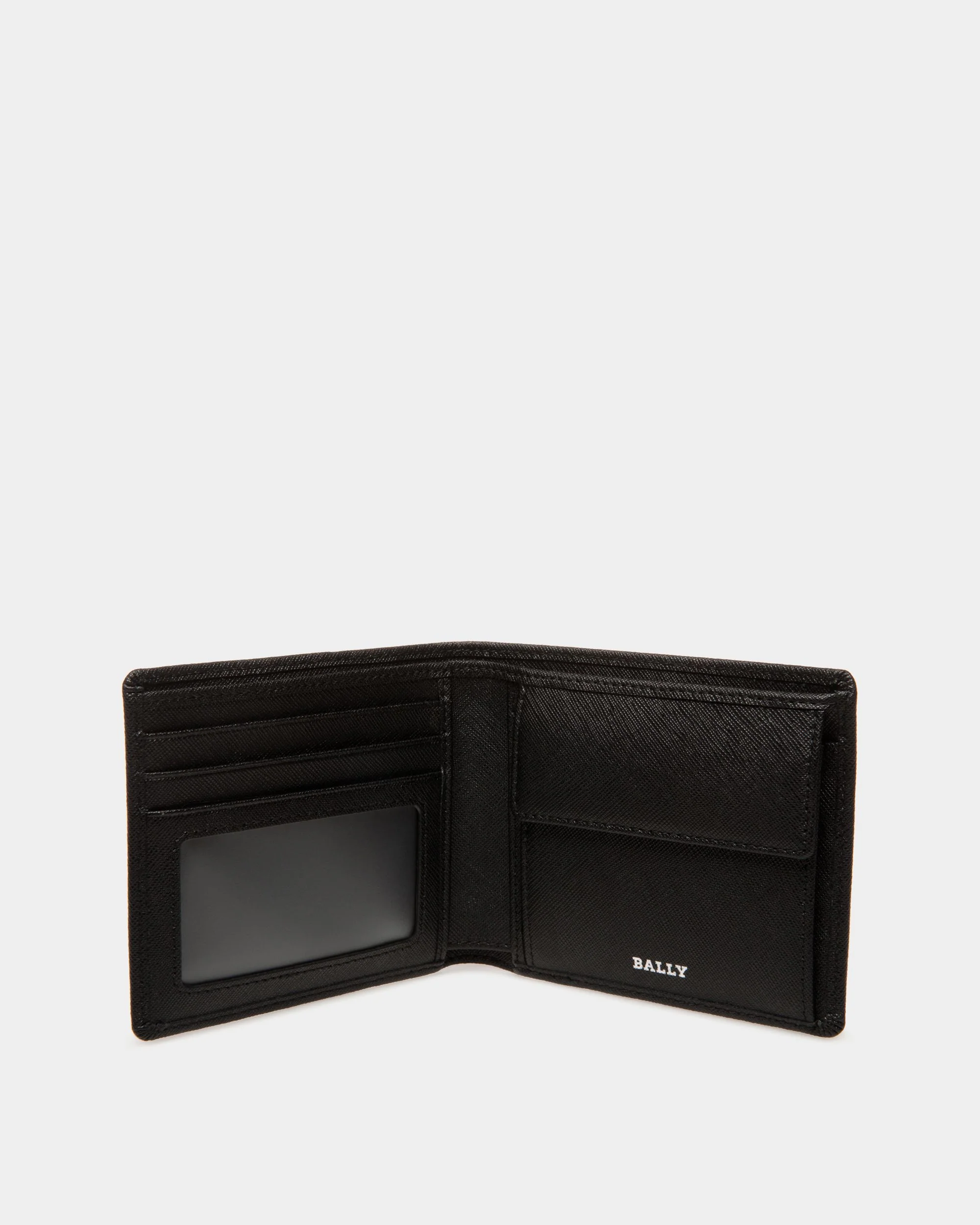 Bifold Wallet In Black Embossed Leather - Image 3