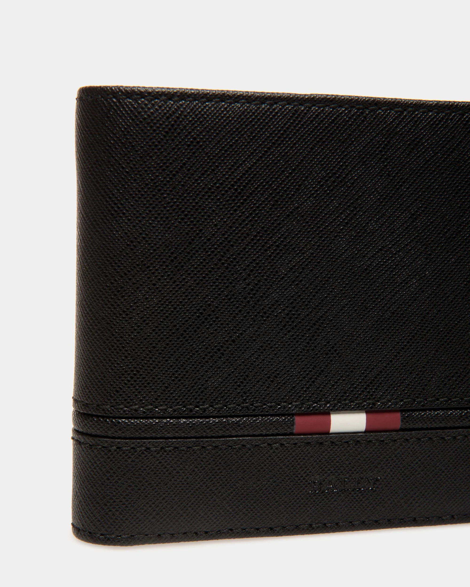 Bifold Wallet In Black Embossed Leather - Image 4