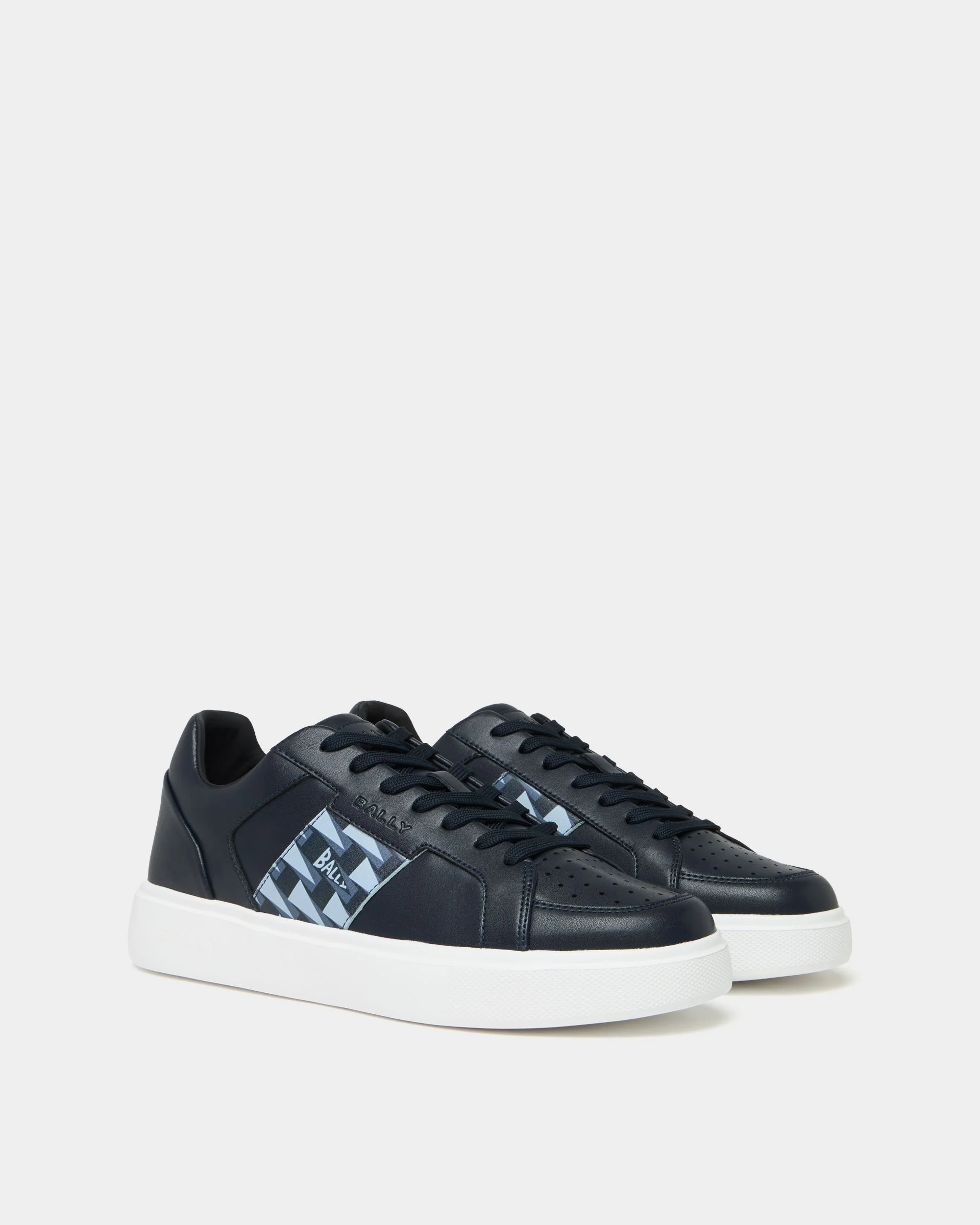 Blayze Sneaker In Blue Leather - Image 2