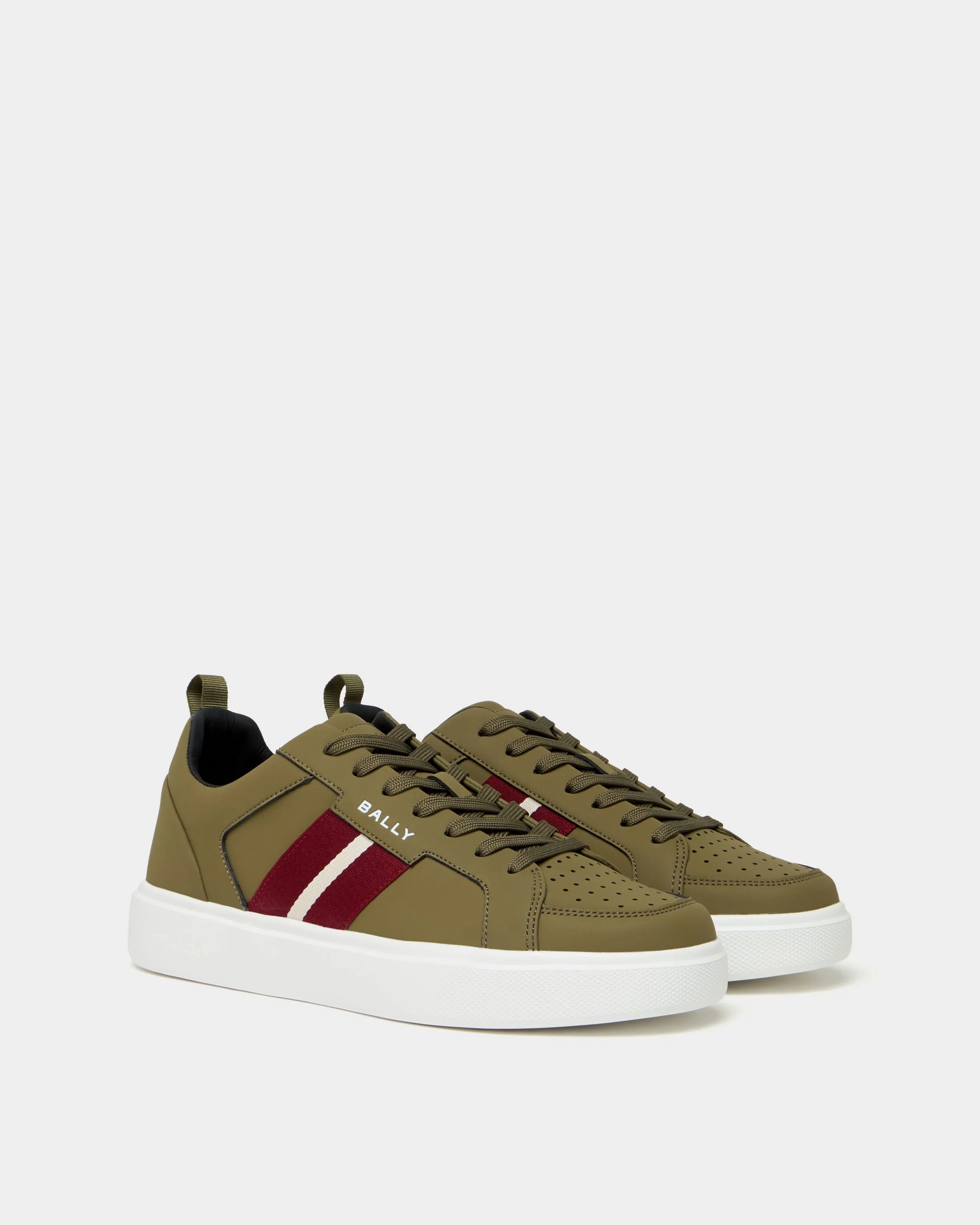 Blayze Sneaker In Green Leather - Image 2