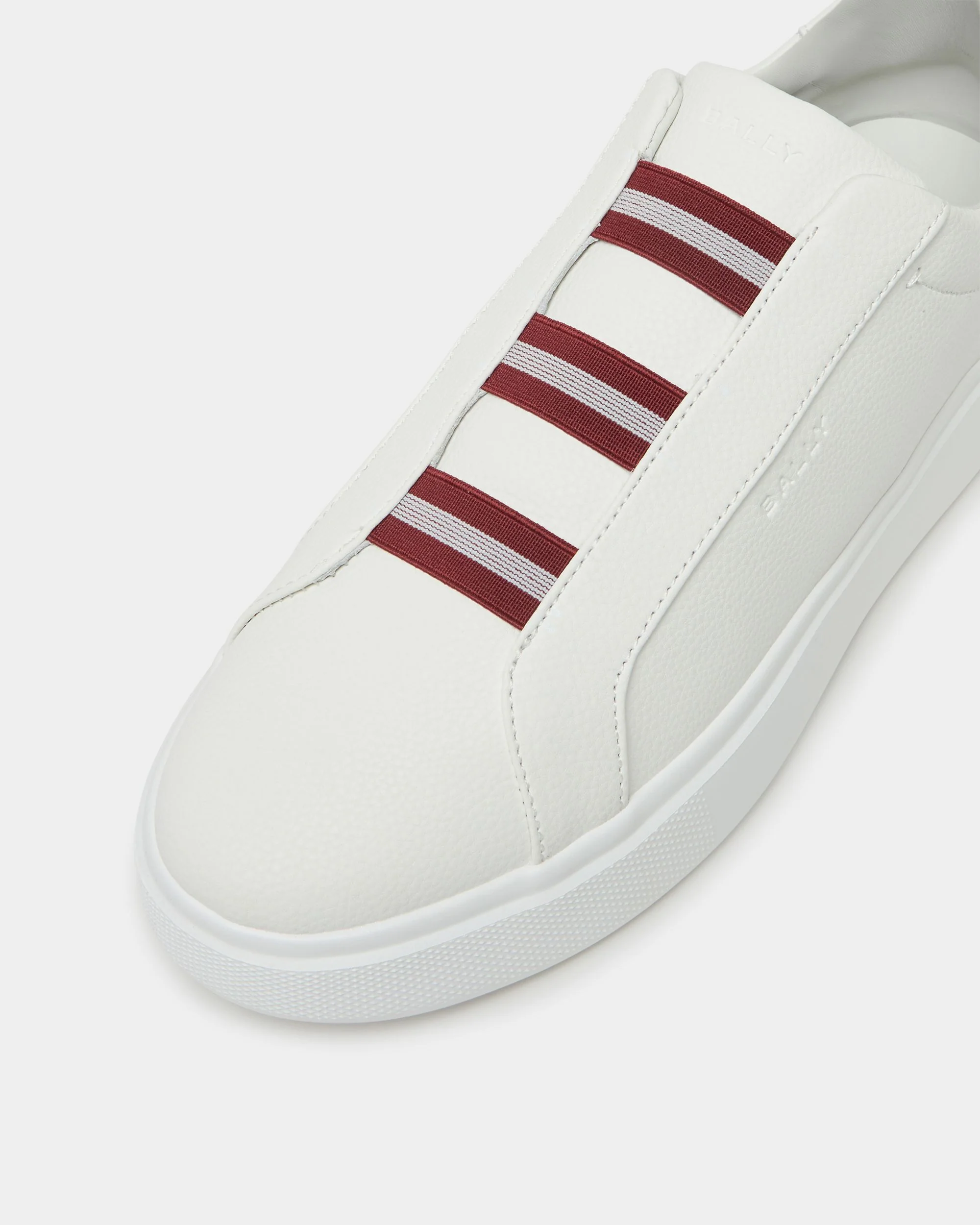 Blayze Sneaker In White Grained Leather - Image 5