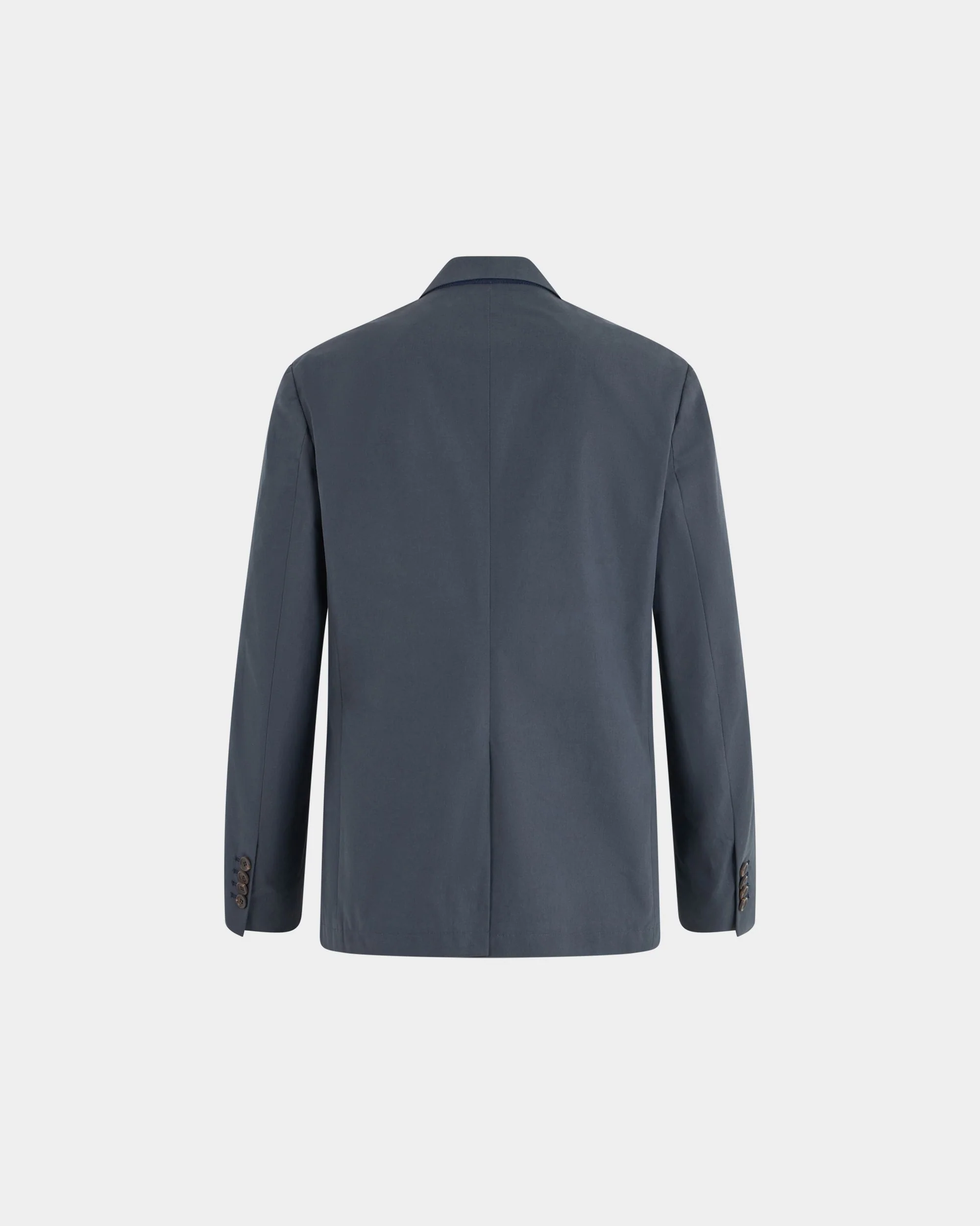 Blazer in Navy Blue Cotton - Image 3