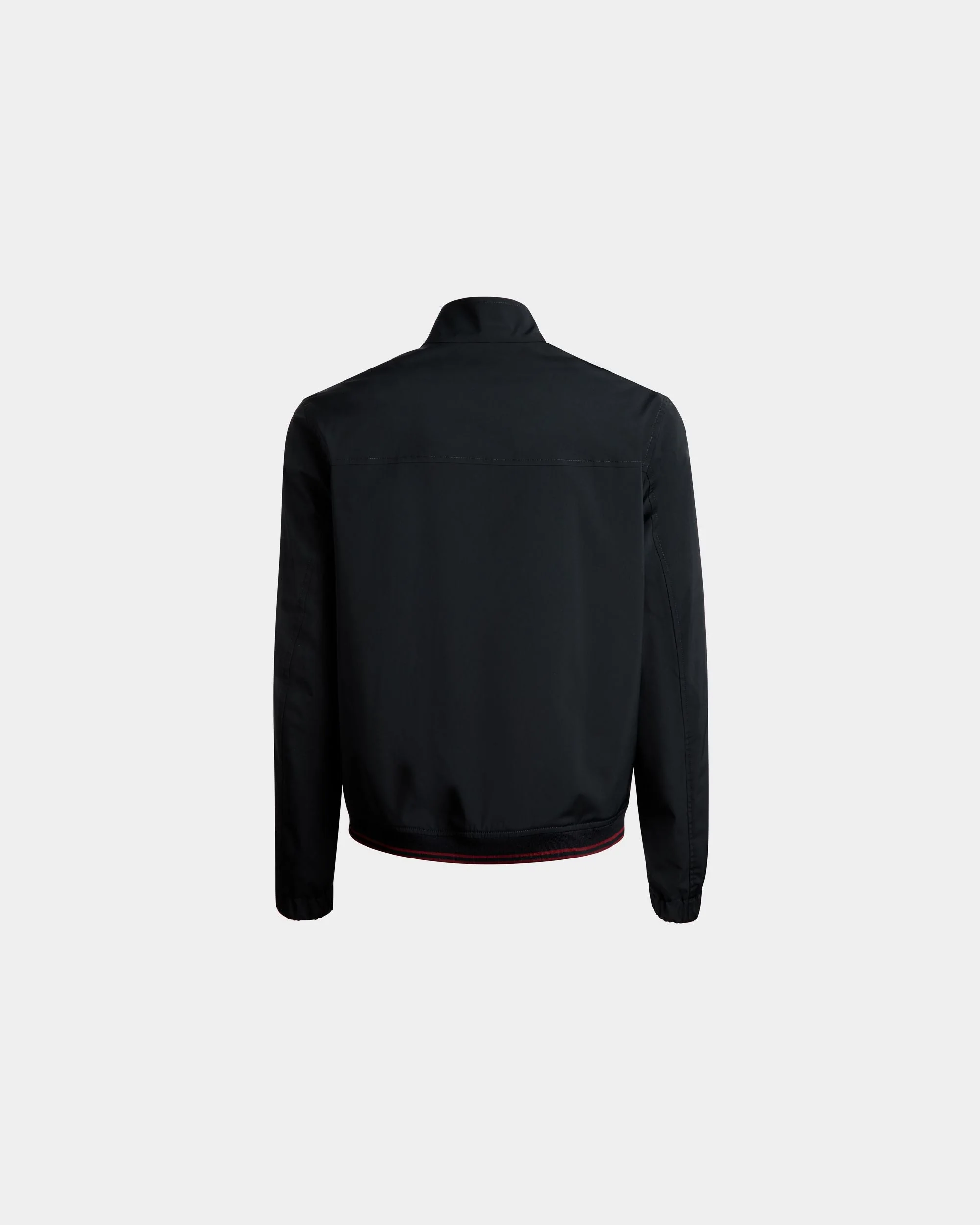 Blouson In Navy Blue Nylon - Image 3