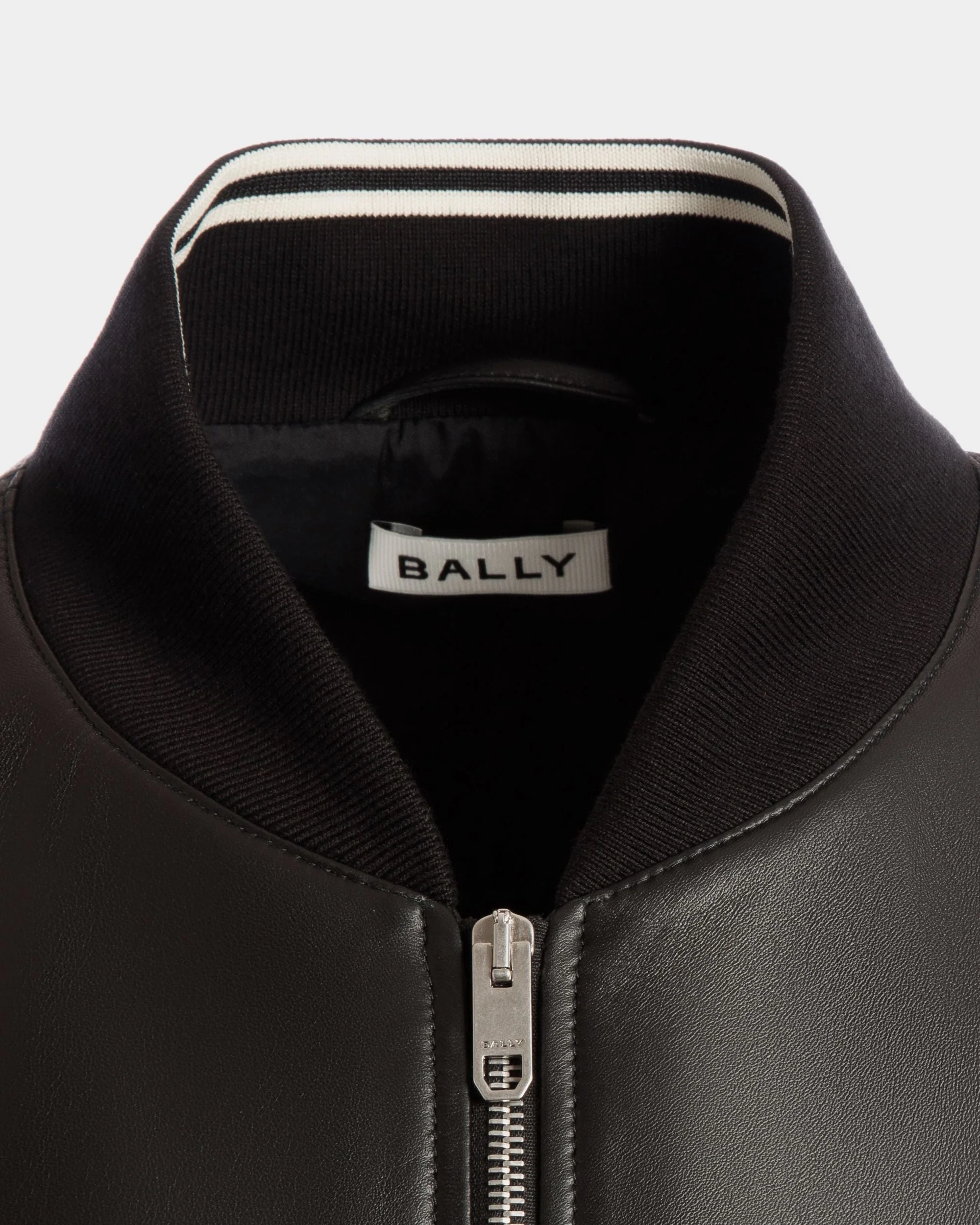 Bomber In Black Leather - Image 2