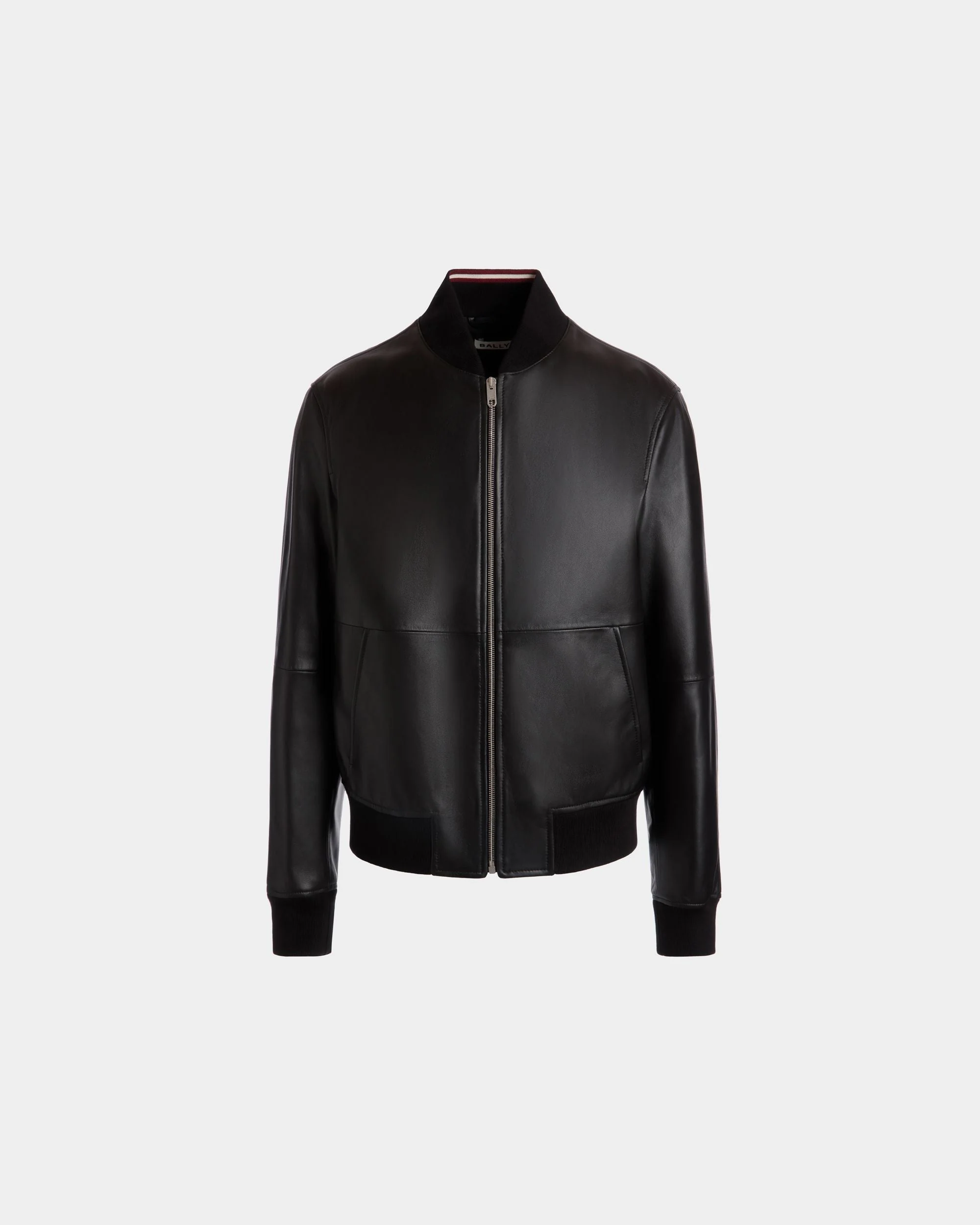 Bomber in Black Leather