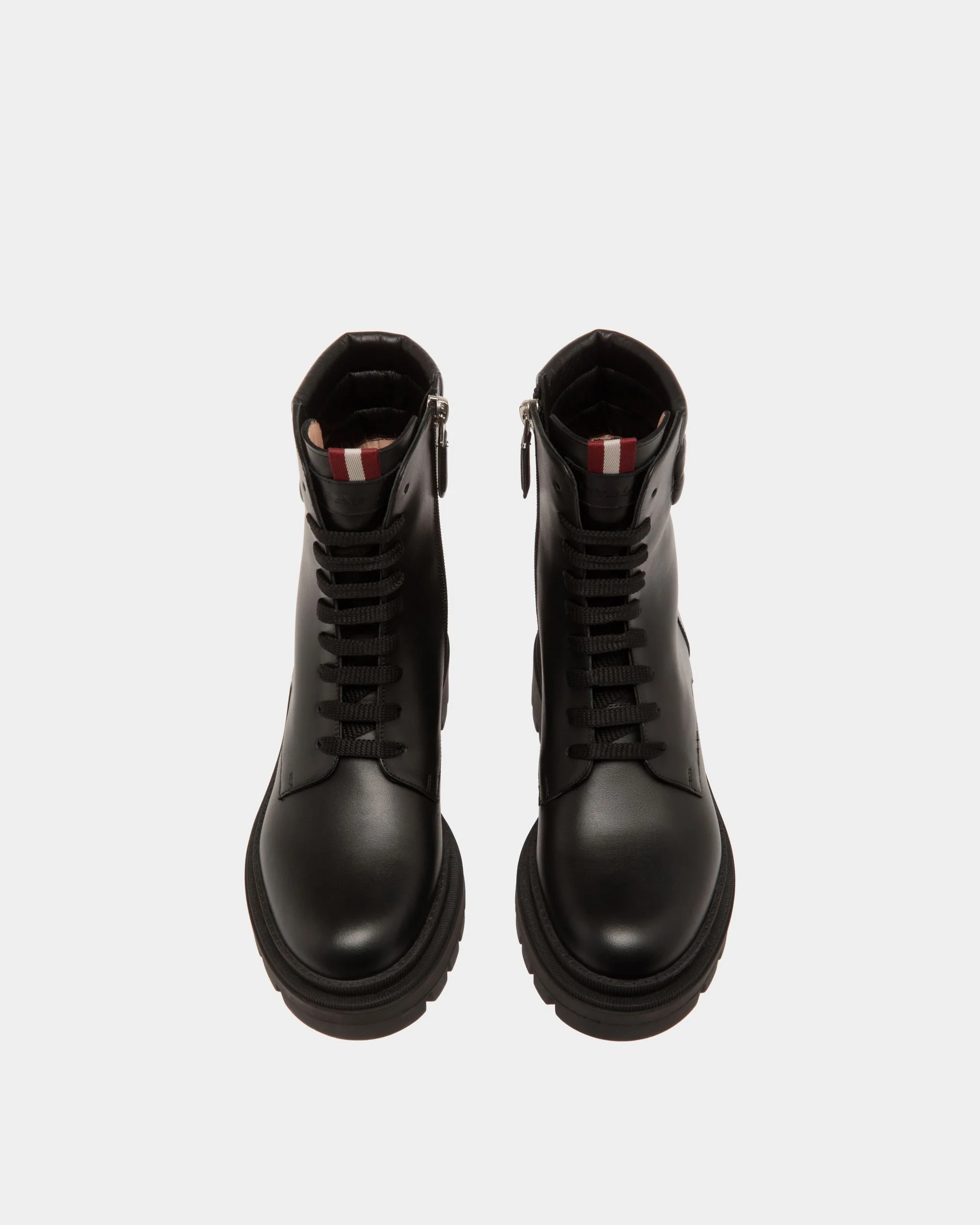 Bootie In Black Leather - Image 4