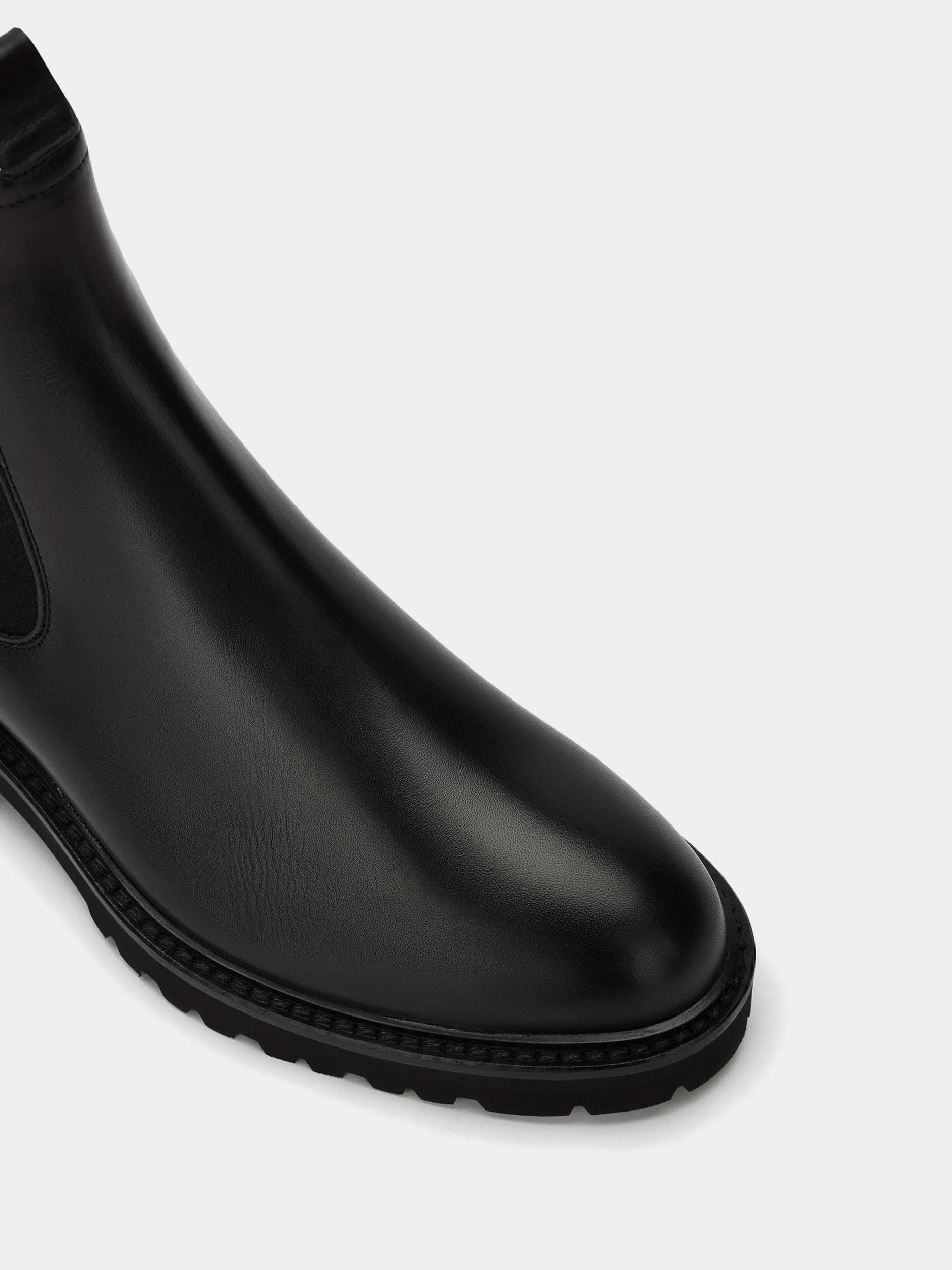 Bootie in Black Leather - Image 4