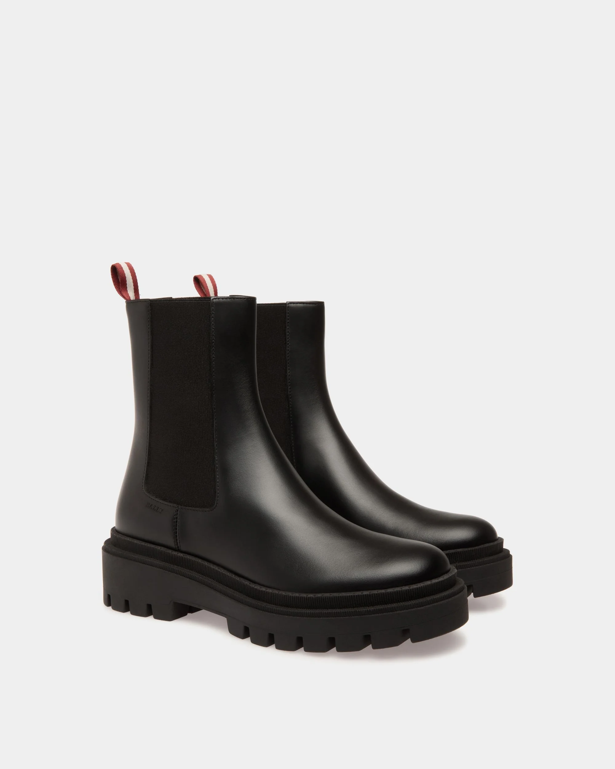 Bootie In Black Leather - Image 2