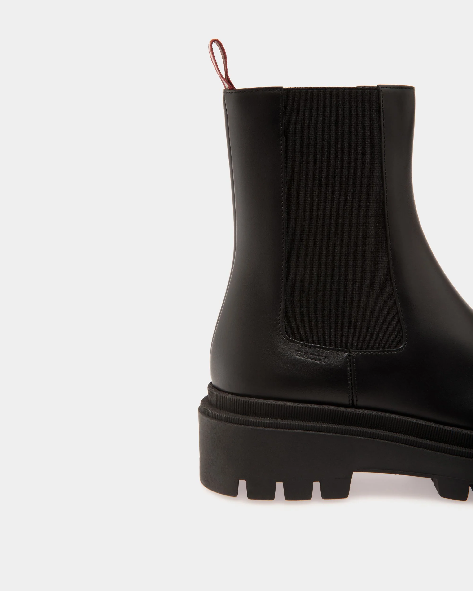 Bootie In Black Leather - Image 5