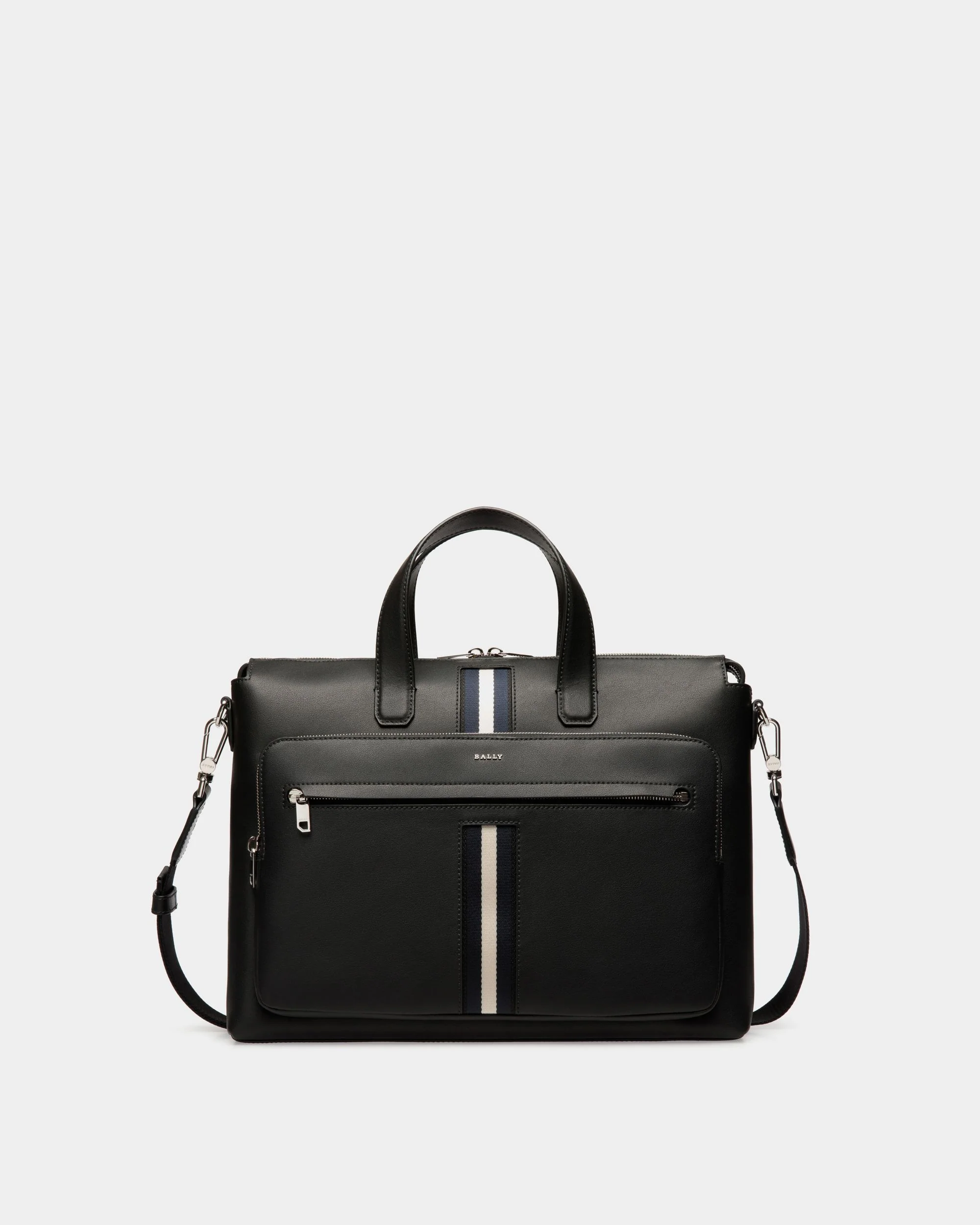 Briefcase in Black Leather