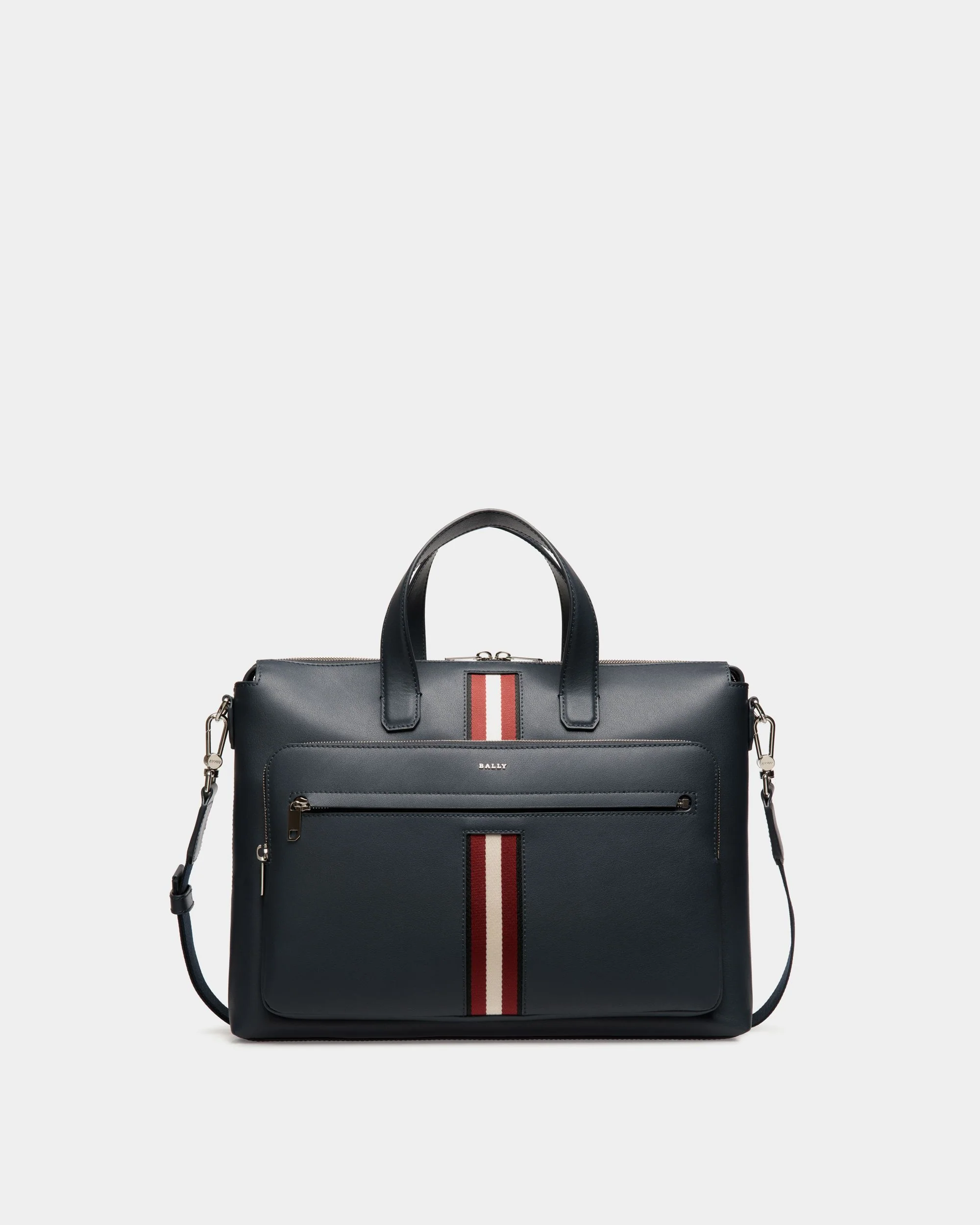 Briefcase in Blue Leather