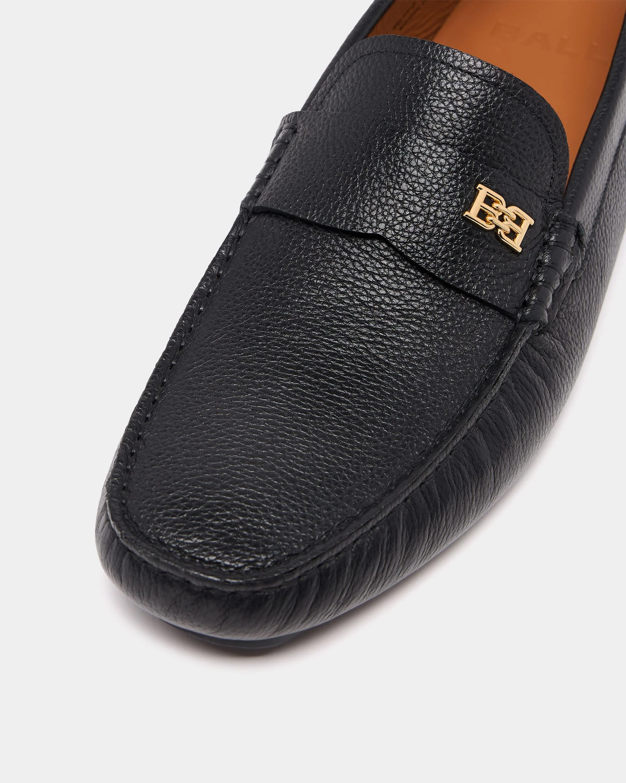 Buckle Driver in Black Grained Leather - Image 5