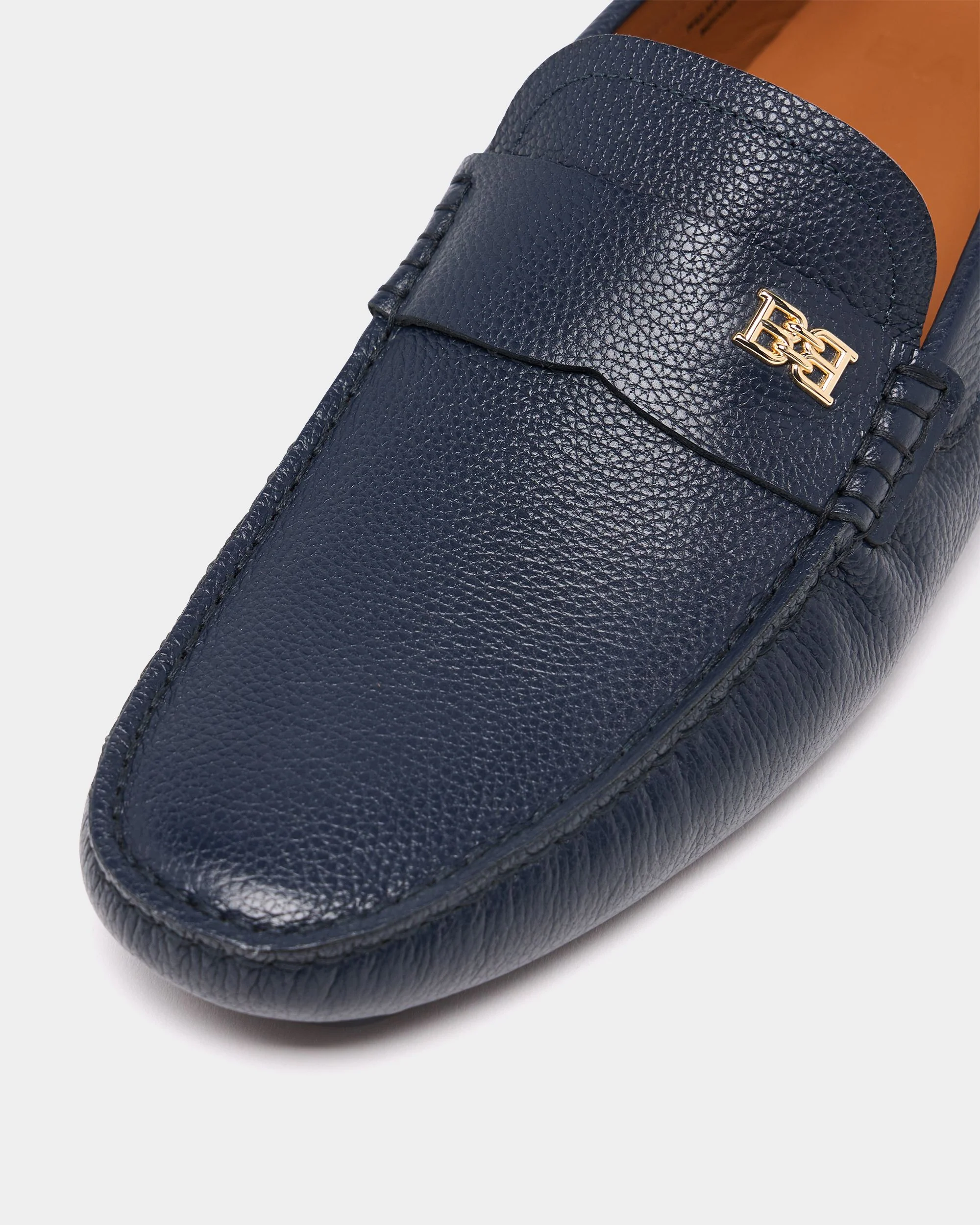 Buckle Driver in Blue Grained Leather - Image 5