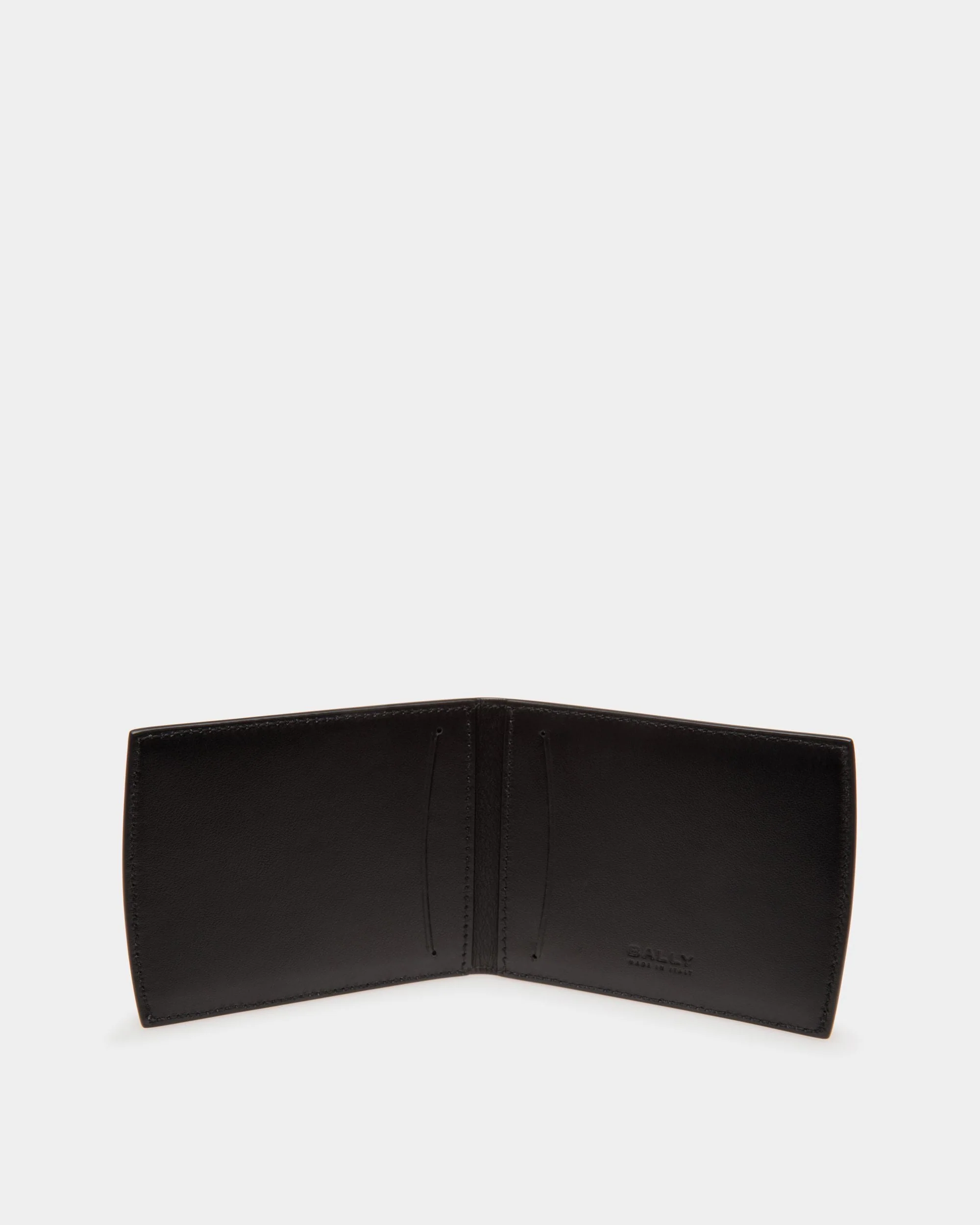 Busy Bally Bifold Wallet in Black Leather - Image 3