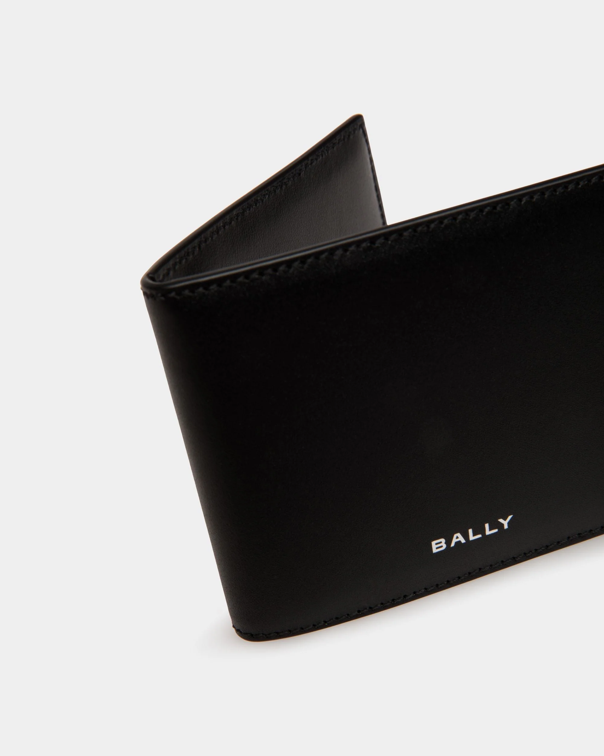 Busy Bally Bifold Wallet in Black Leather - Image 4