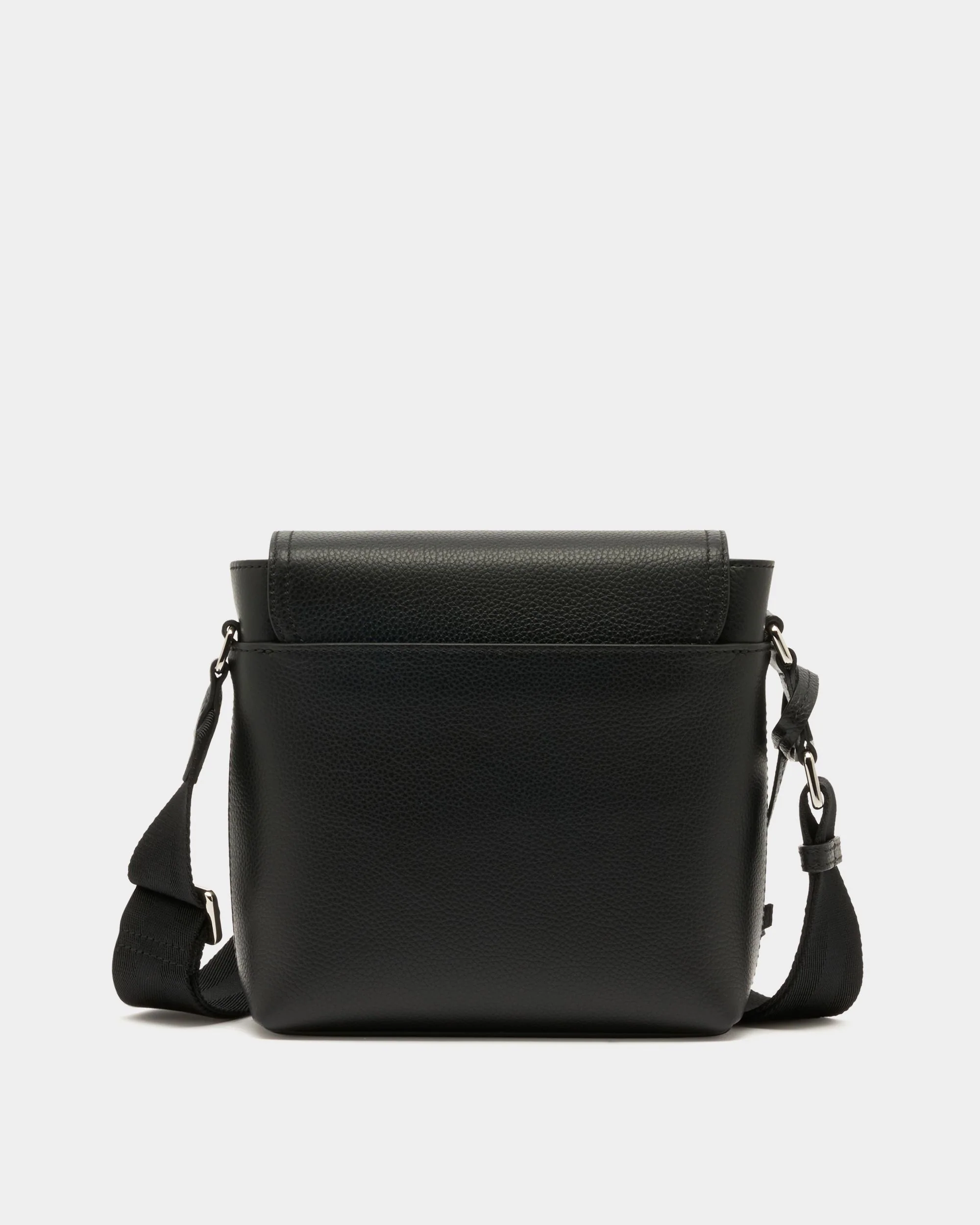 Capitol Crossbody Bag in Black Grained Leather - Image 3