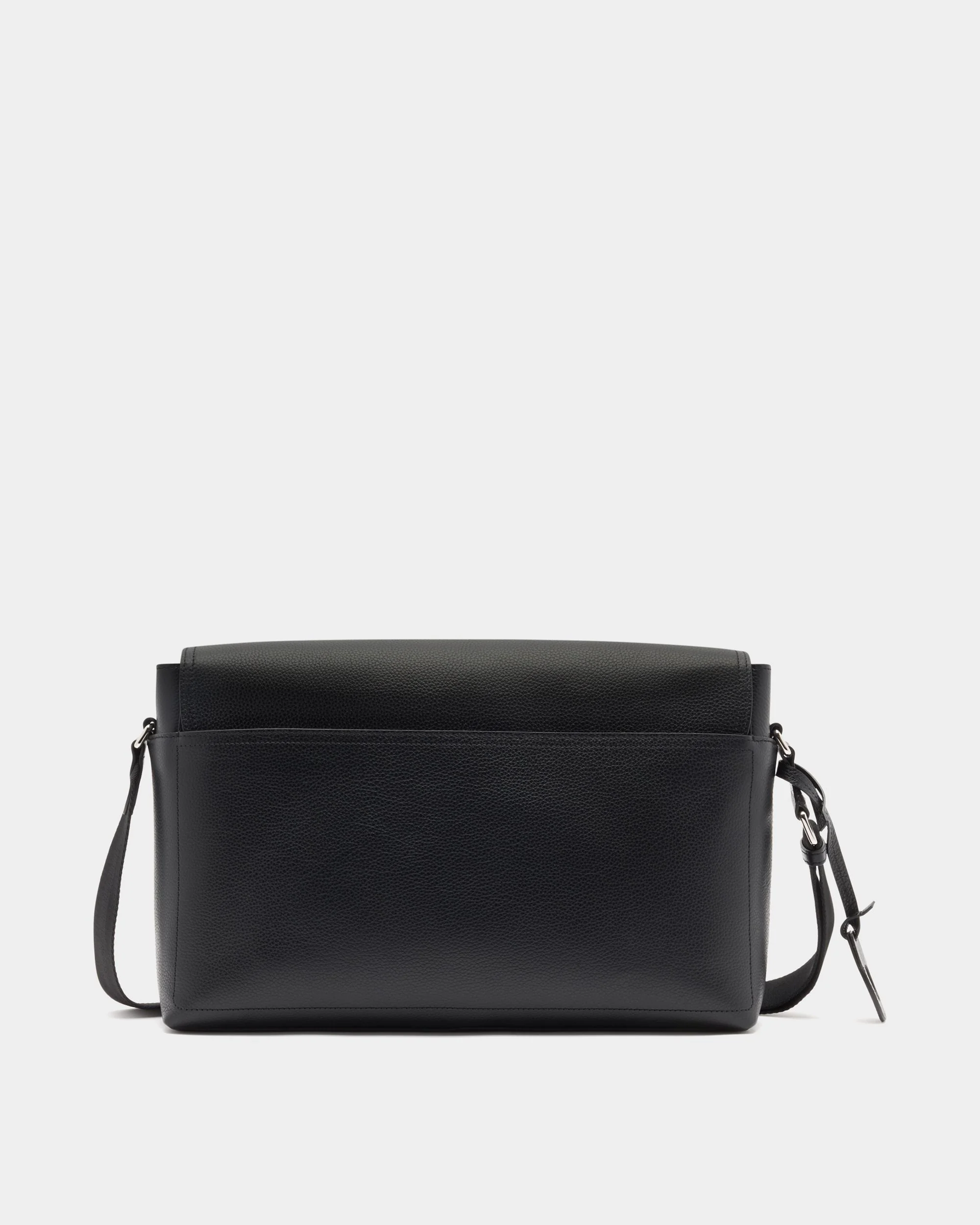 Capitol Messenger Bag In Black Leather - Image 3