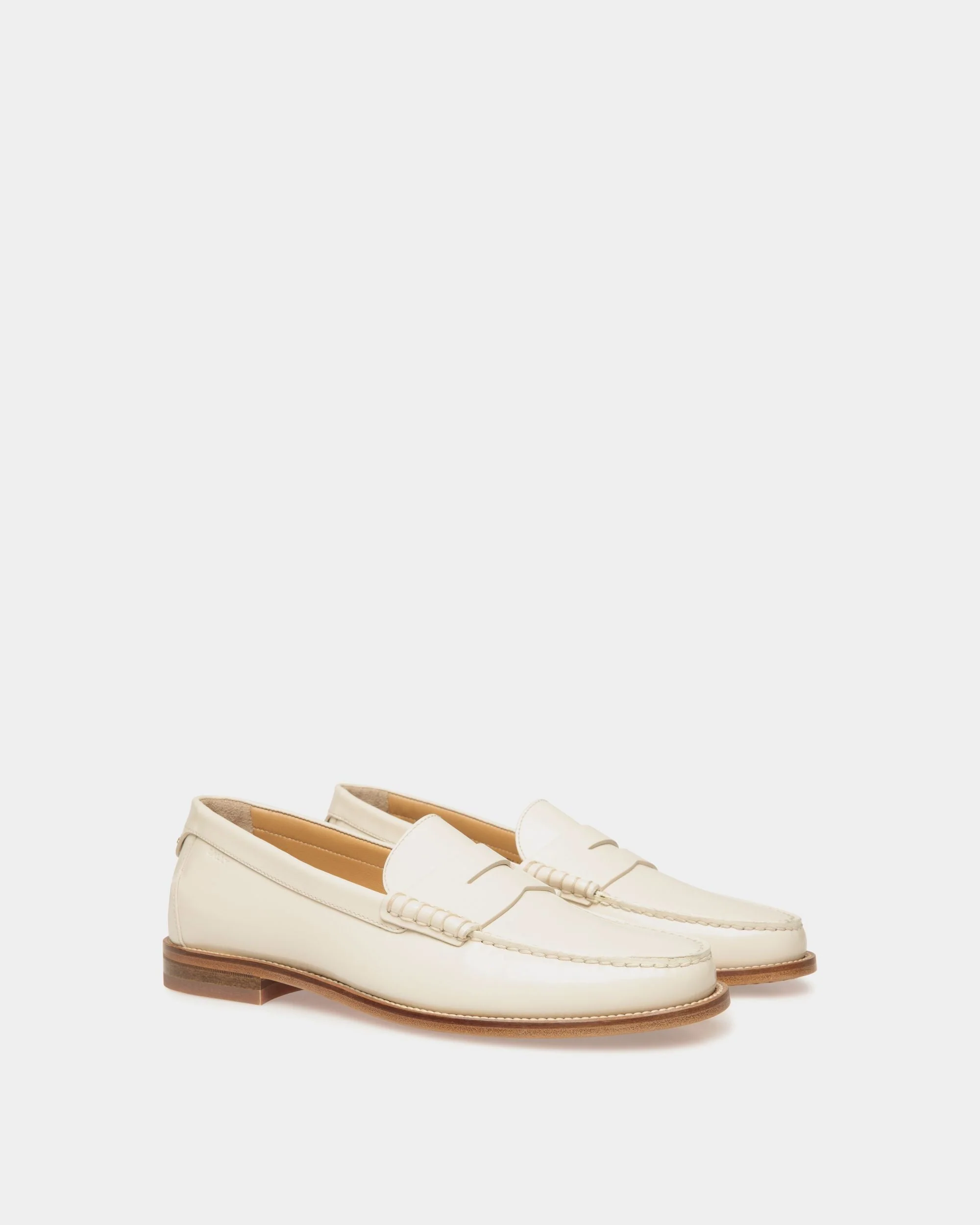 Capitol Moccasin in Ivory Leather - Image 3