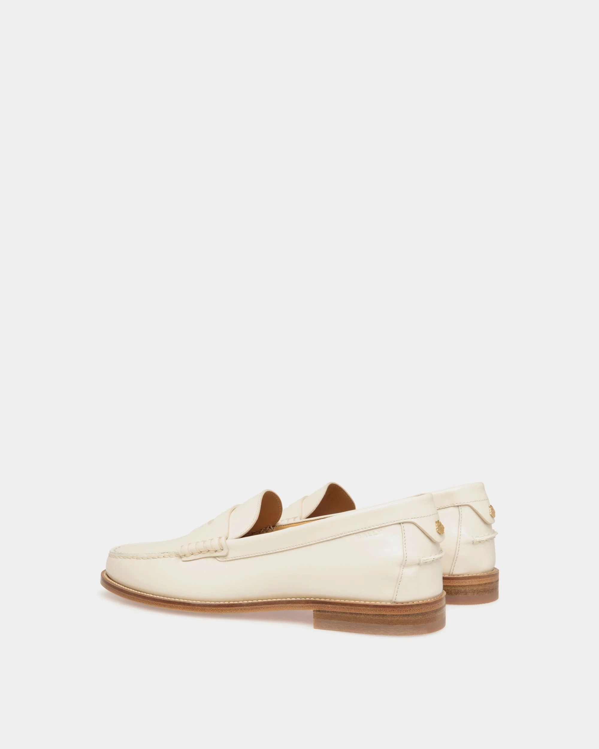 Capitol Moccasin in Ivory Leather - Image 4