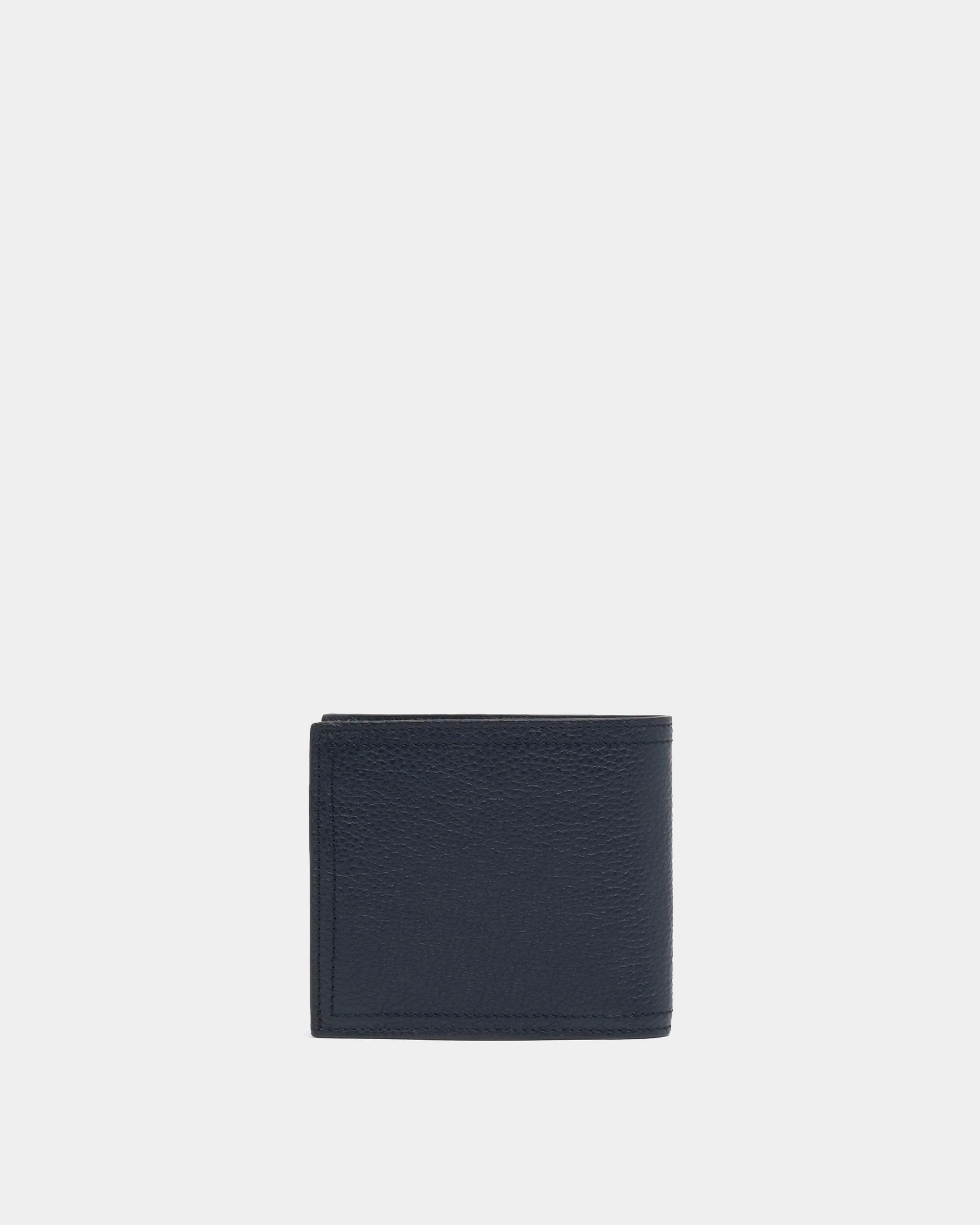 Capitol Wallet in Navy Blue Grained Leather - Image 2