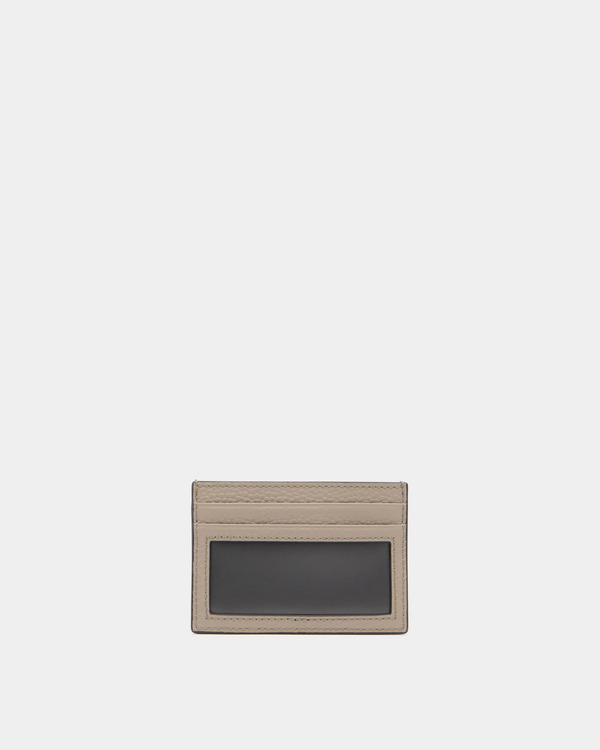 Card Holder in Taupe Grained Leather - Image 2