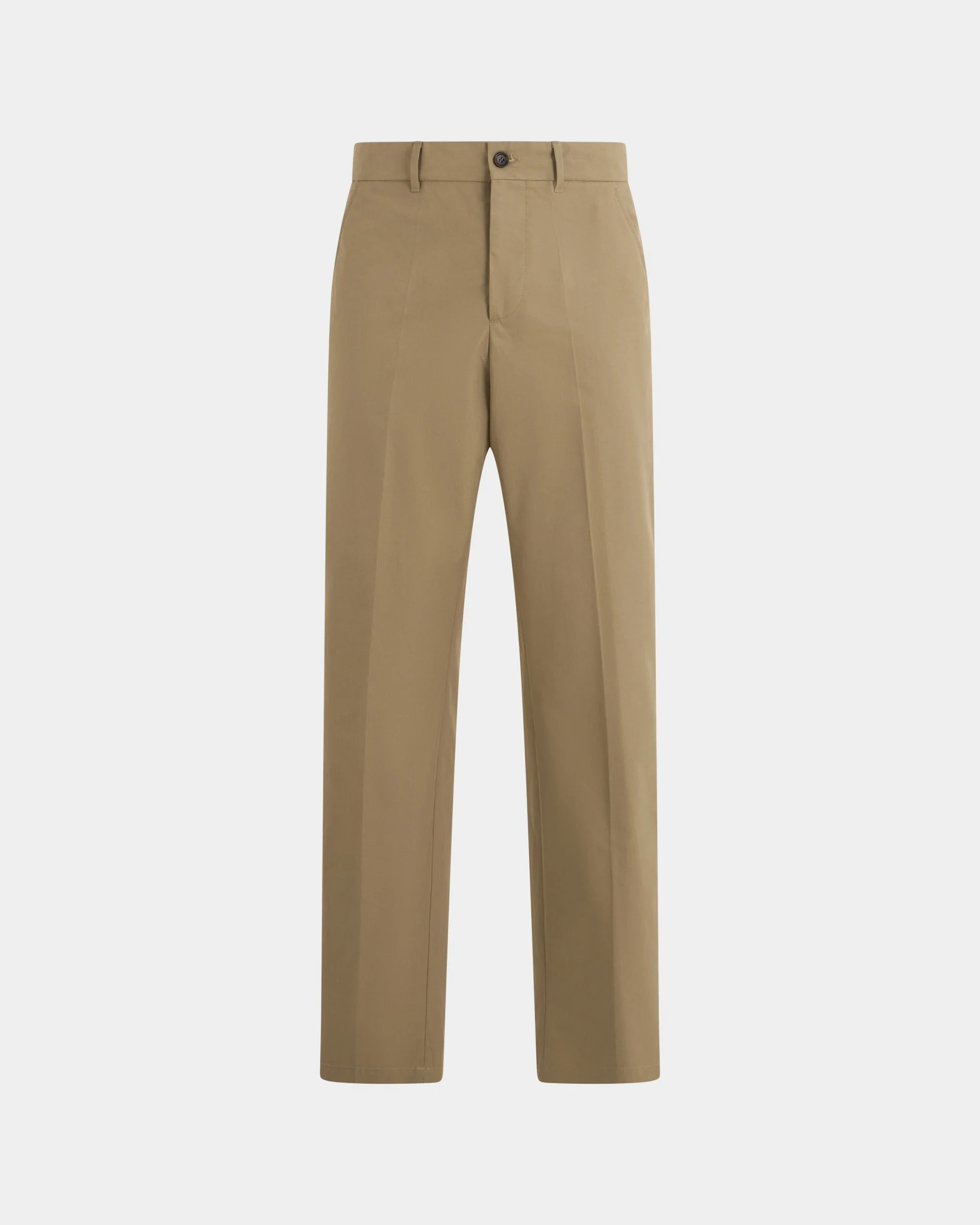 Chino Trousers in Light Beige Cotton