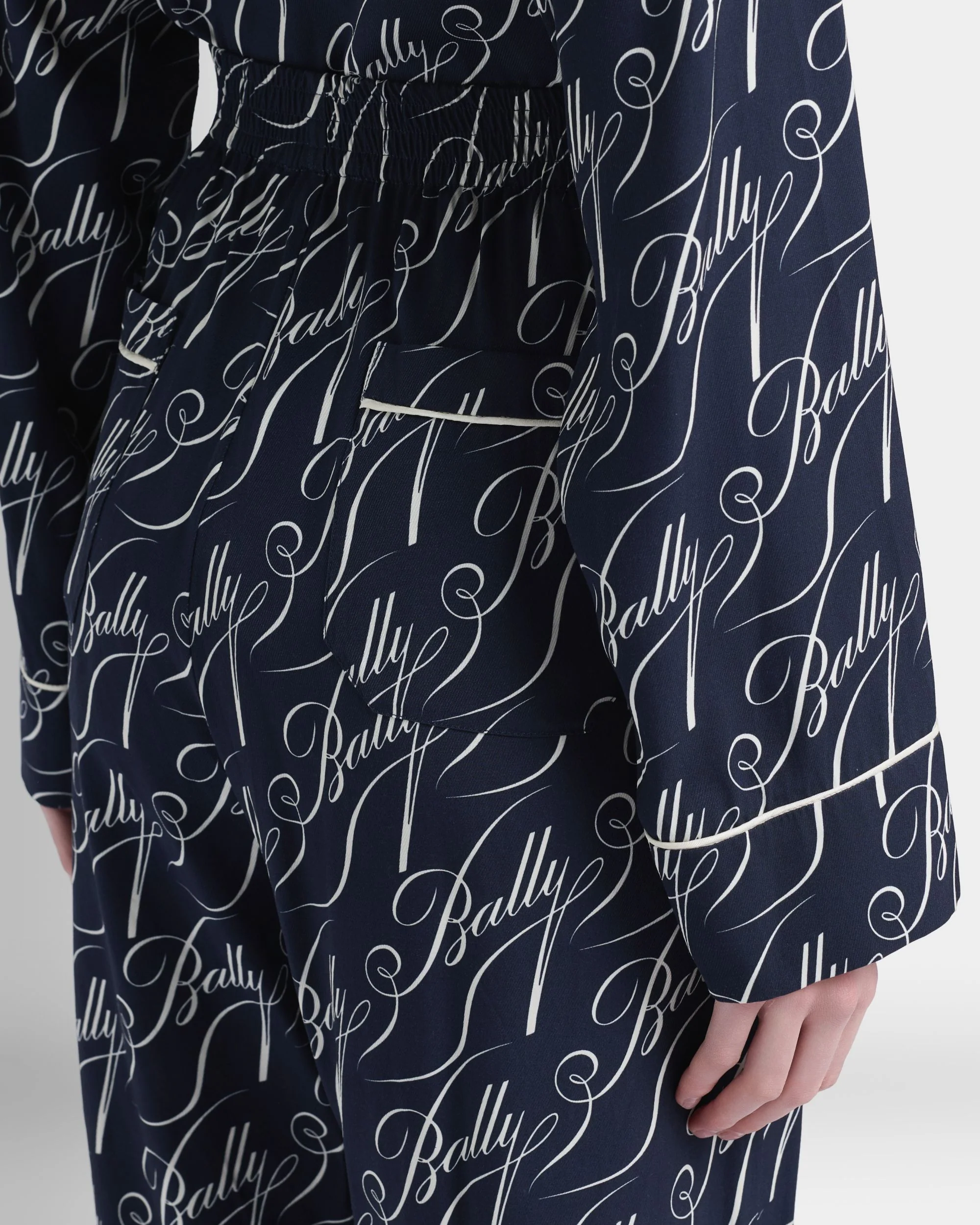 Christmas Capsule Pants in Navy Blue Twill - Image 3