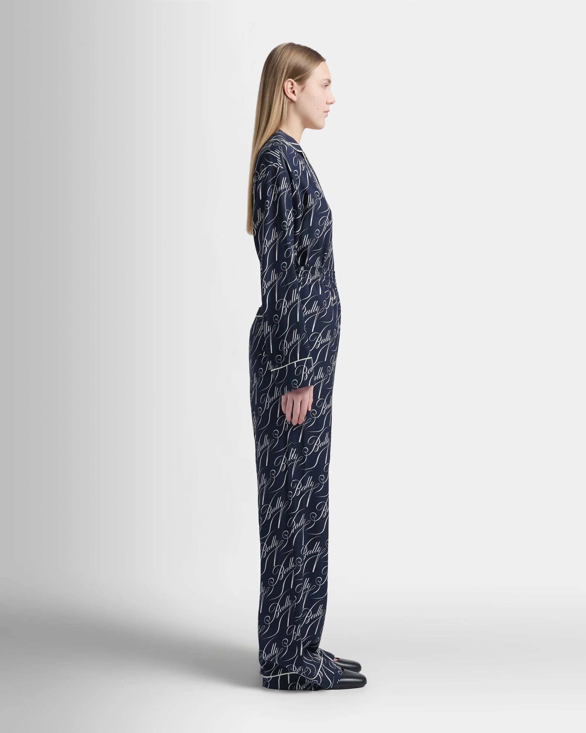 Christmas Capsule Pants in Navy Blue Twill - Image 5