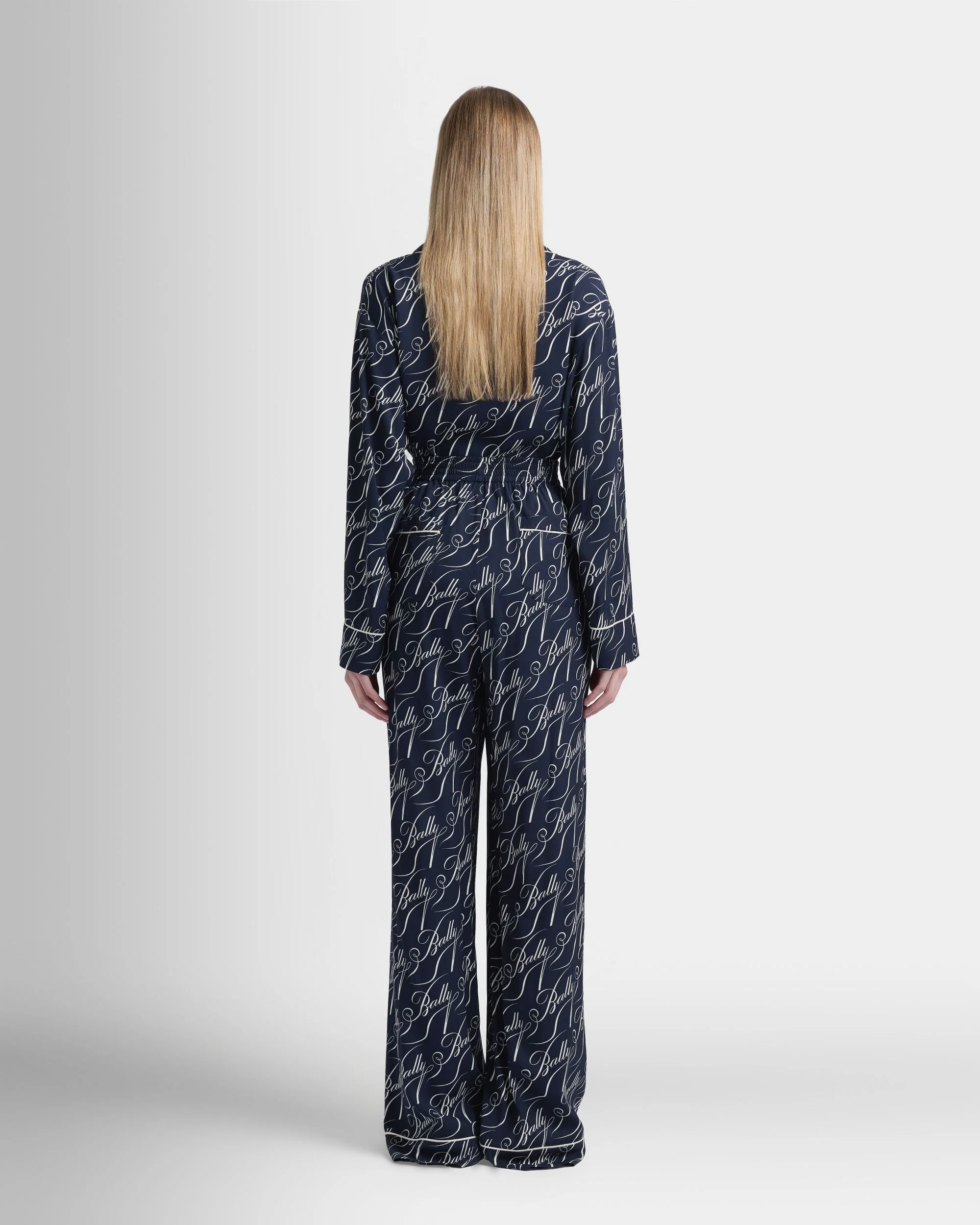 Christmas Capsule Pants in Navy Blue Twill - Image 6