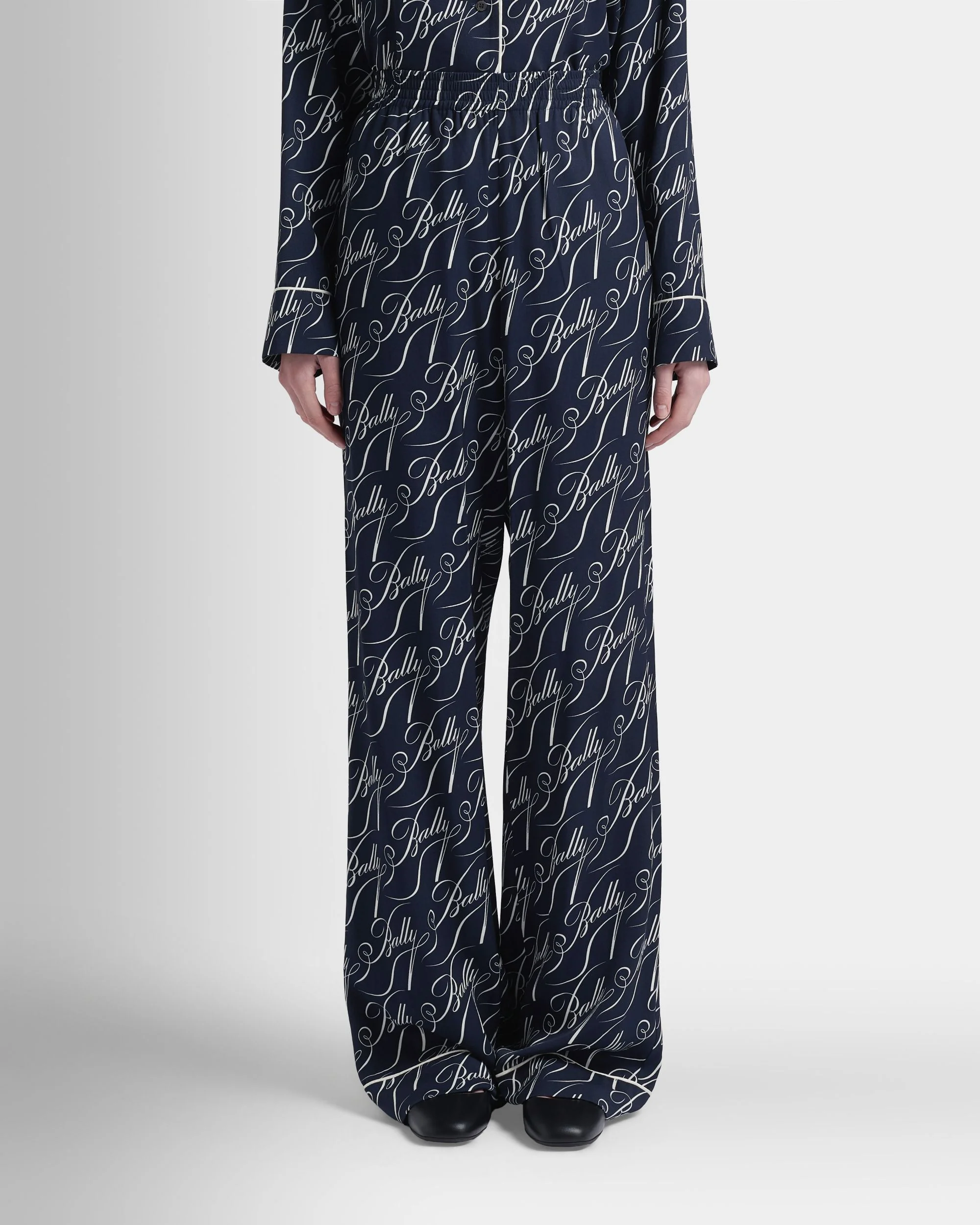 Christmas Capsule Pants in Navy Blue Twill - Image 8