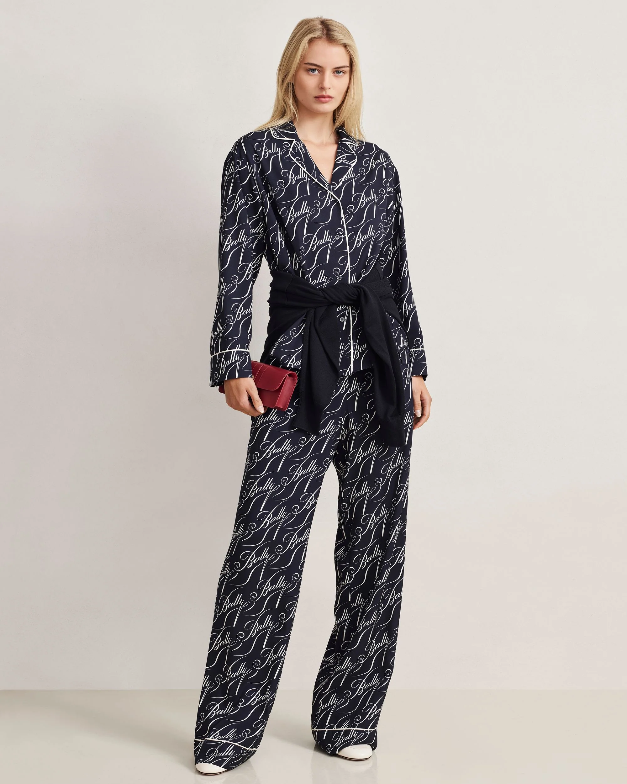 Christmas Capsule Pants in Navy Blue Twill - Image 9