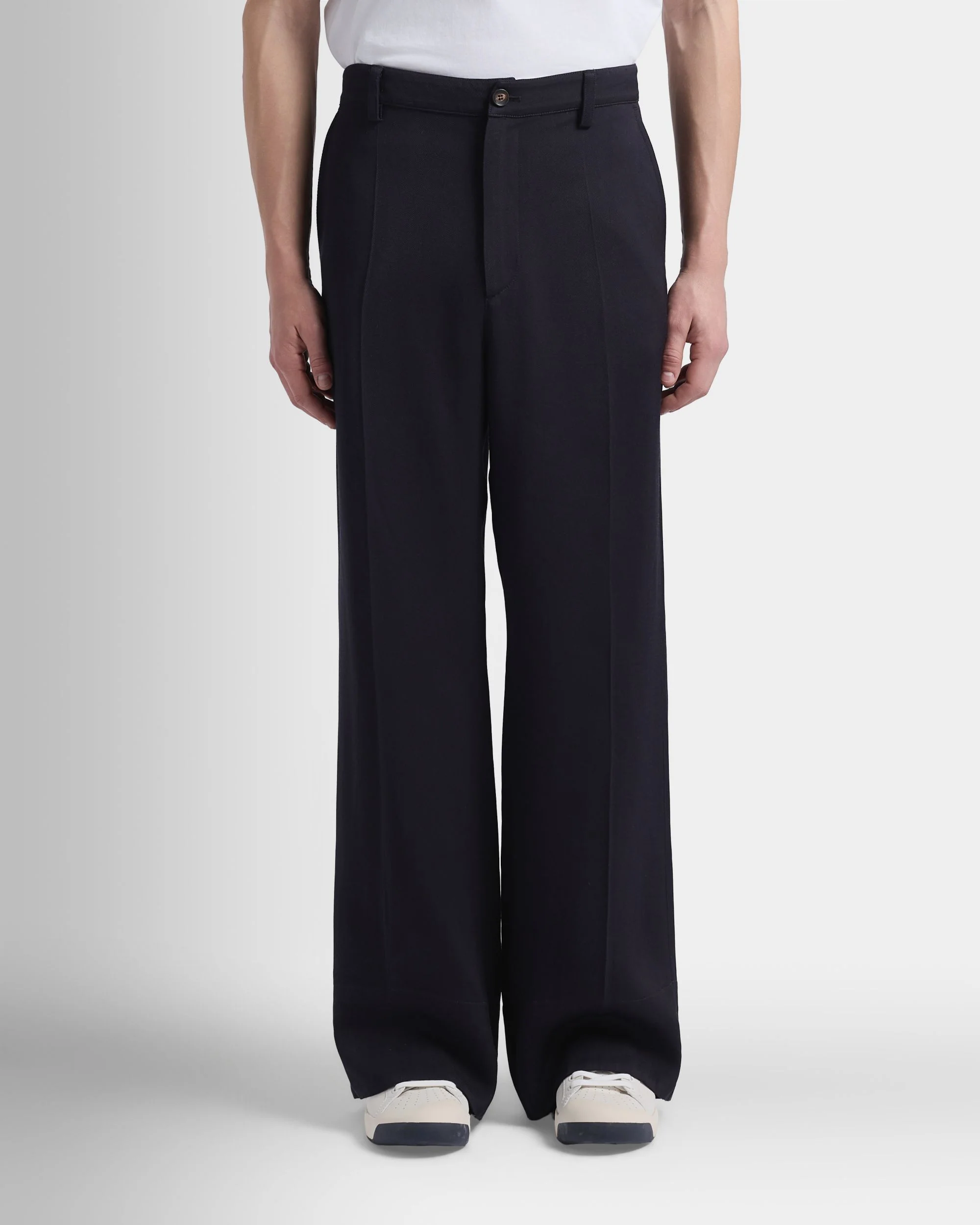 Christmas Capsule Pants in Navy Blue Twill - Image 8