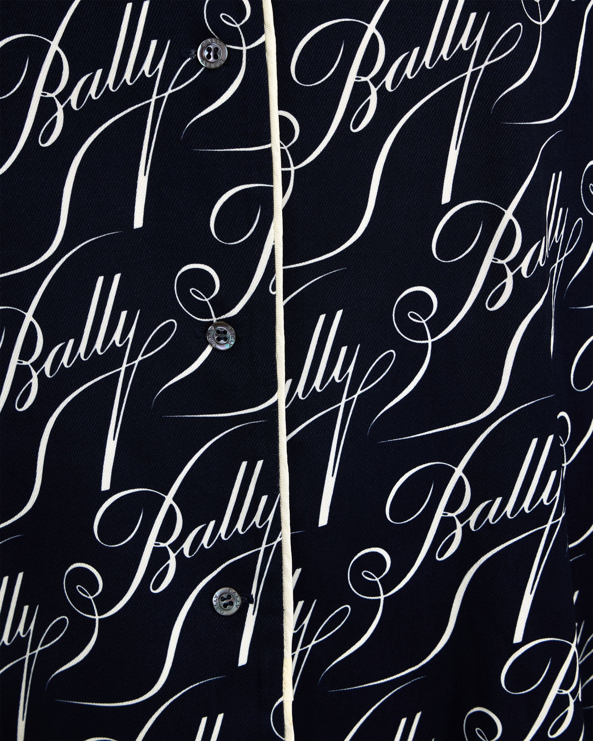 Christmas Capsule Shirt in Navy Blue Twill - Image 4