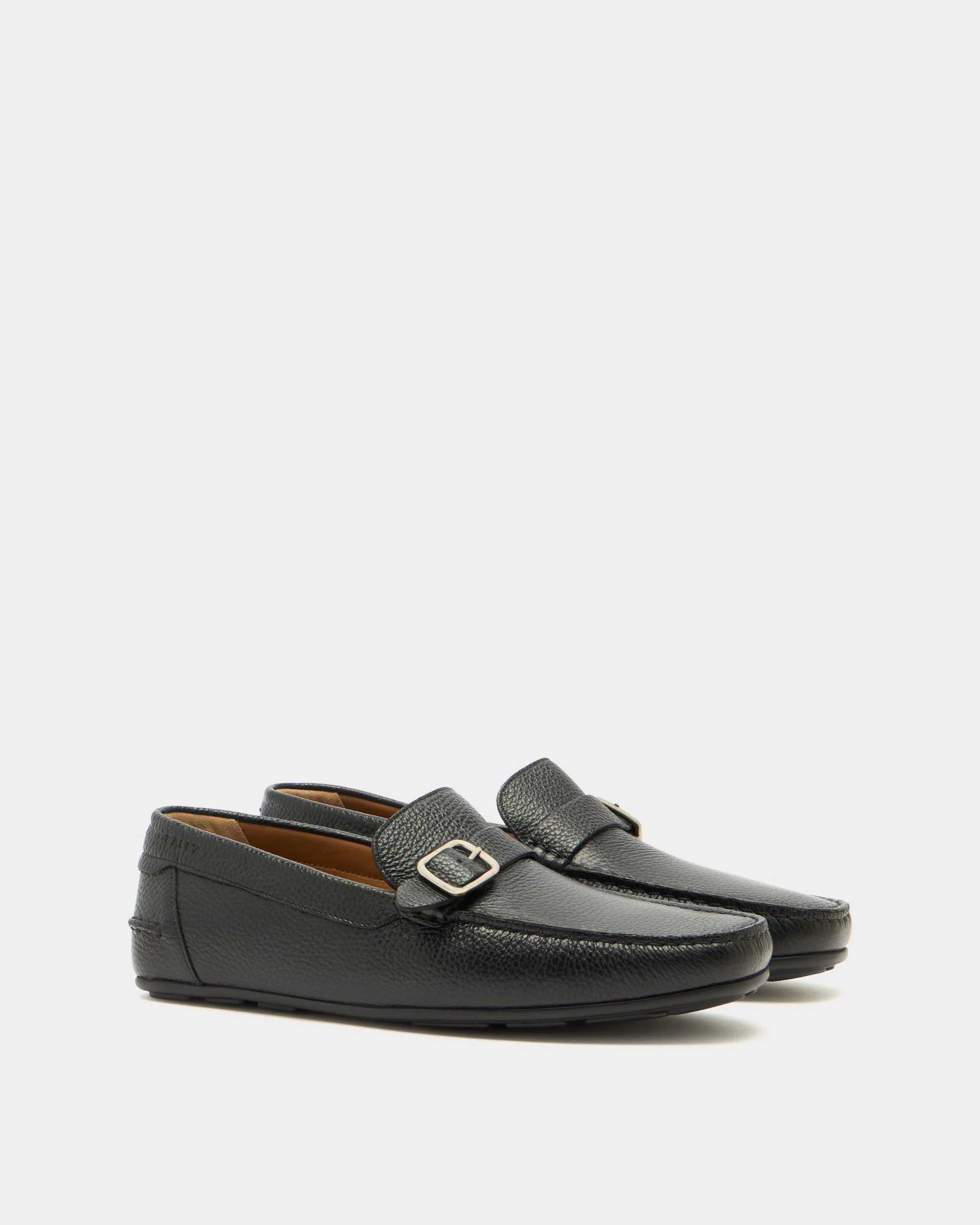 Clay Driver in Black Grained Leather - Image 3