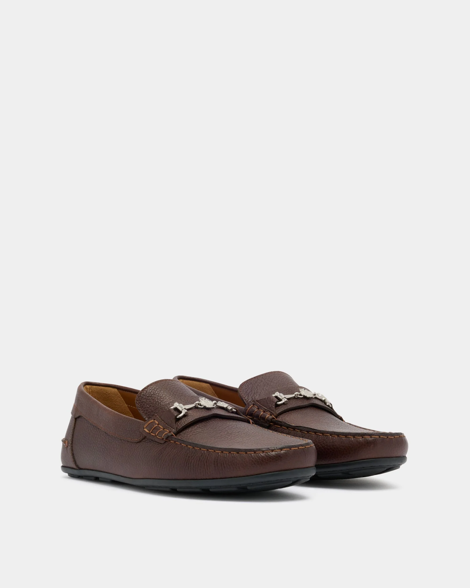 Clay Driver in Brown Grained Leather - Image 3