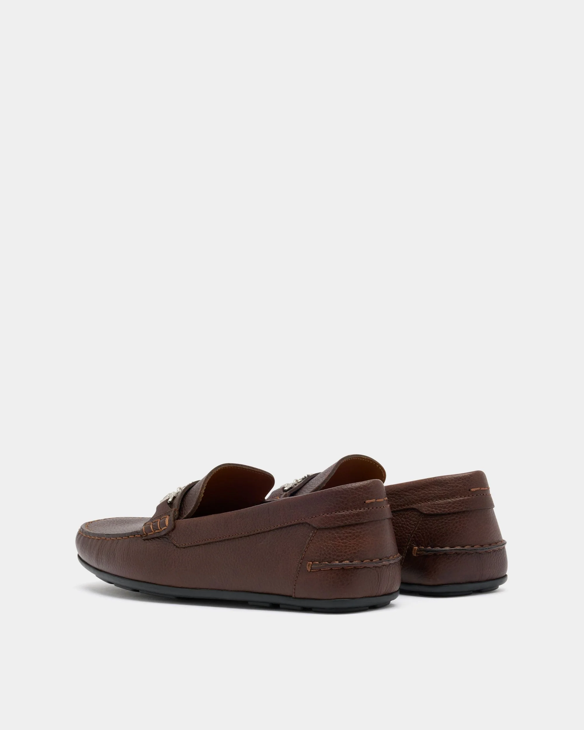 Clay Driver in Brown Grained Leather - Image 4