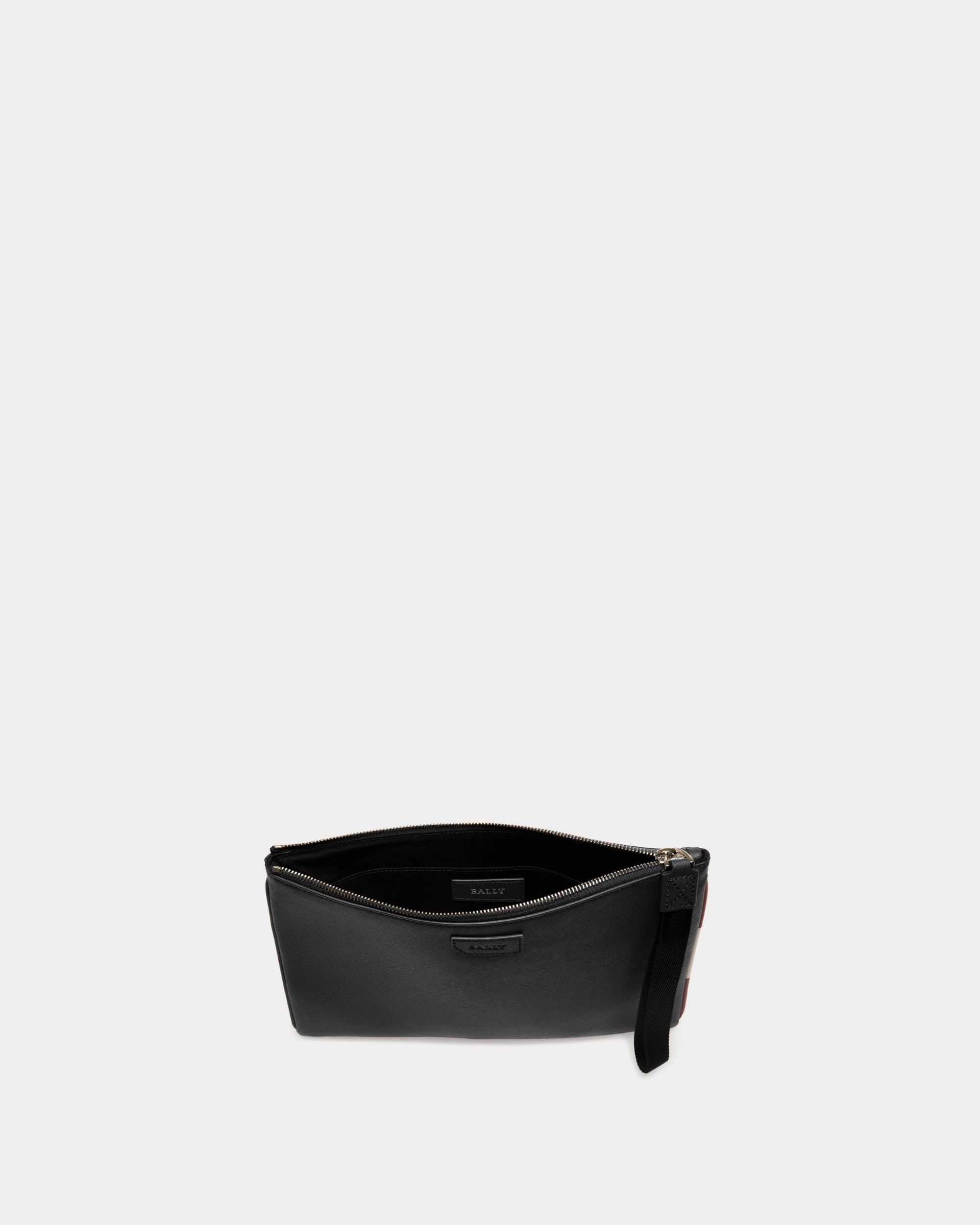 Clutch In Black Grained Leather - Image 3