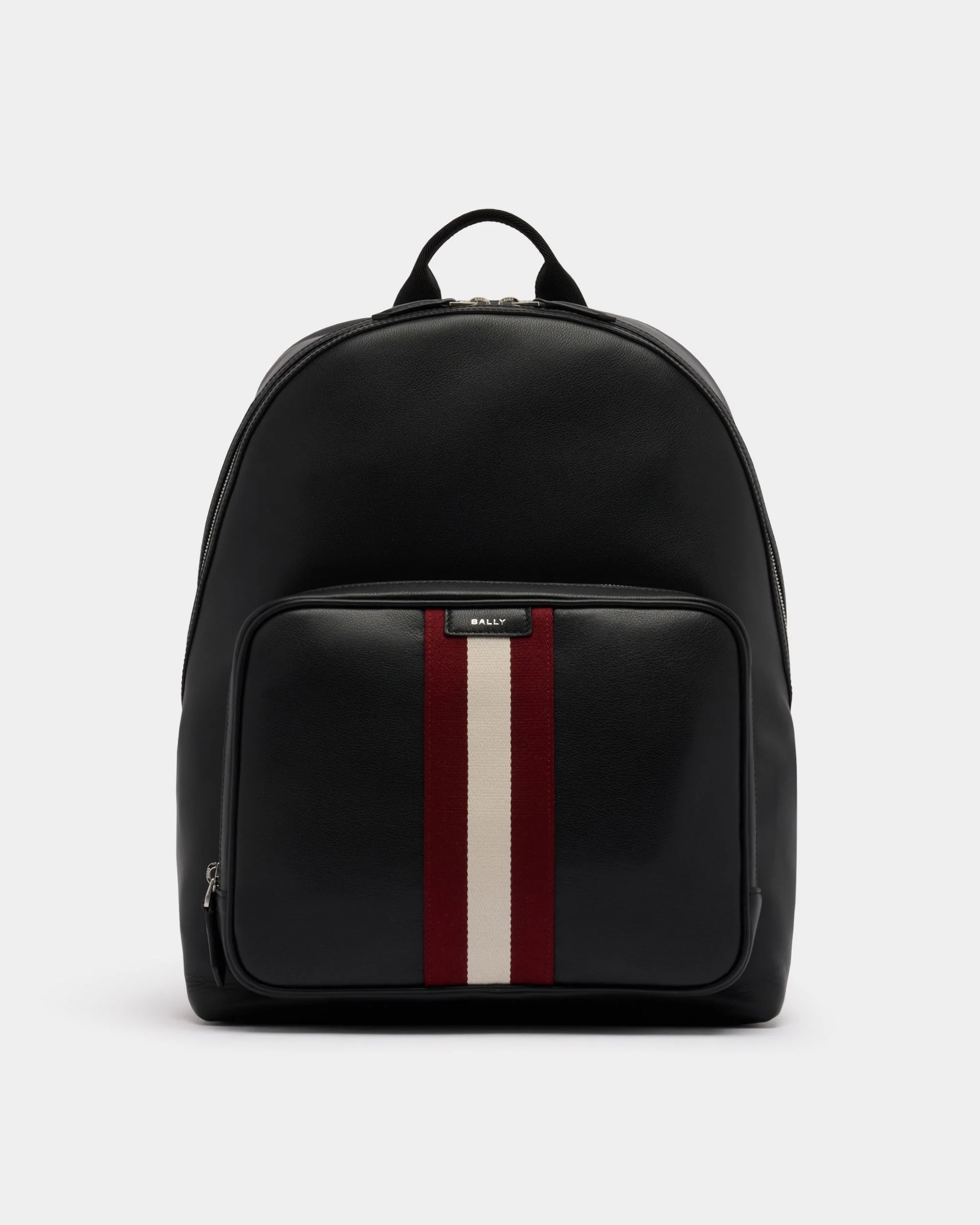 Code Backpack in Black Leather