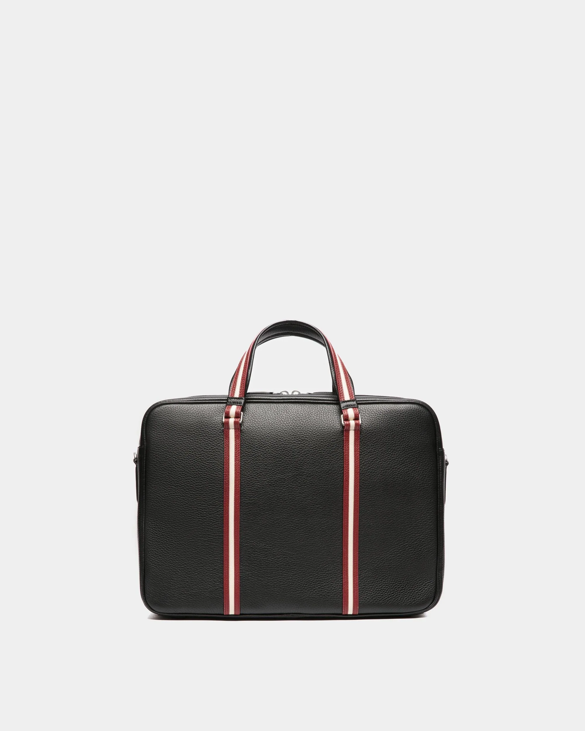 Code Briefcase In Black Grained Leather - Image 2