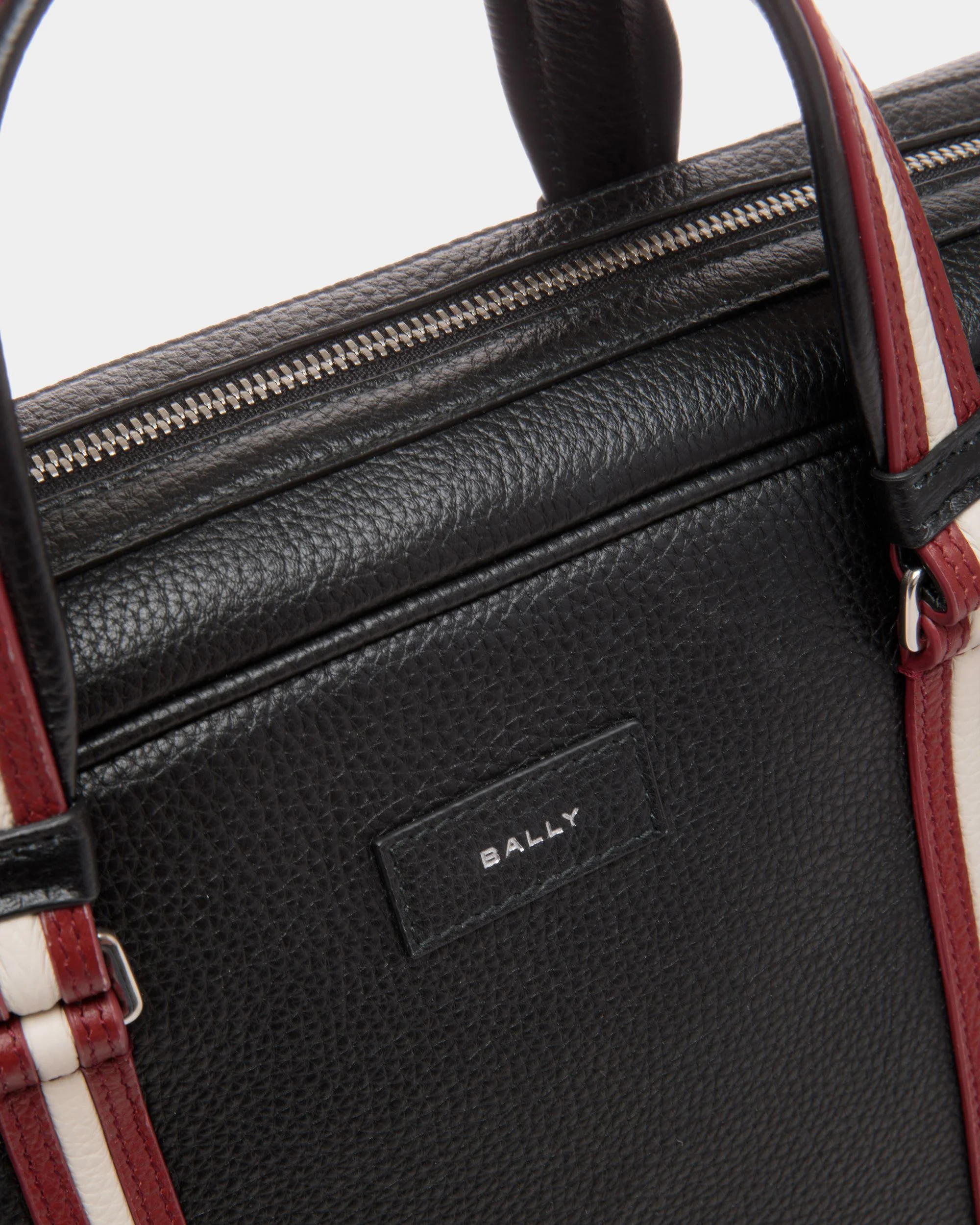 Code Briefcase In Black Grained Leather - Image 5