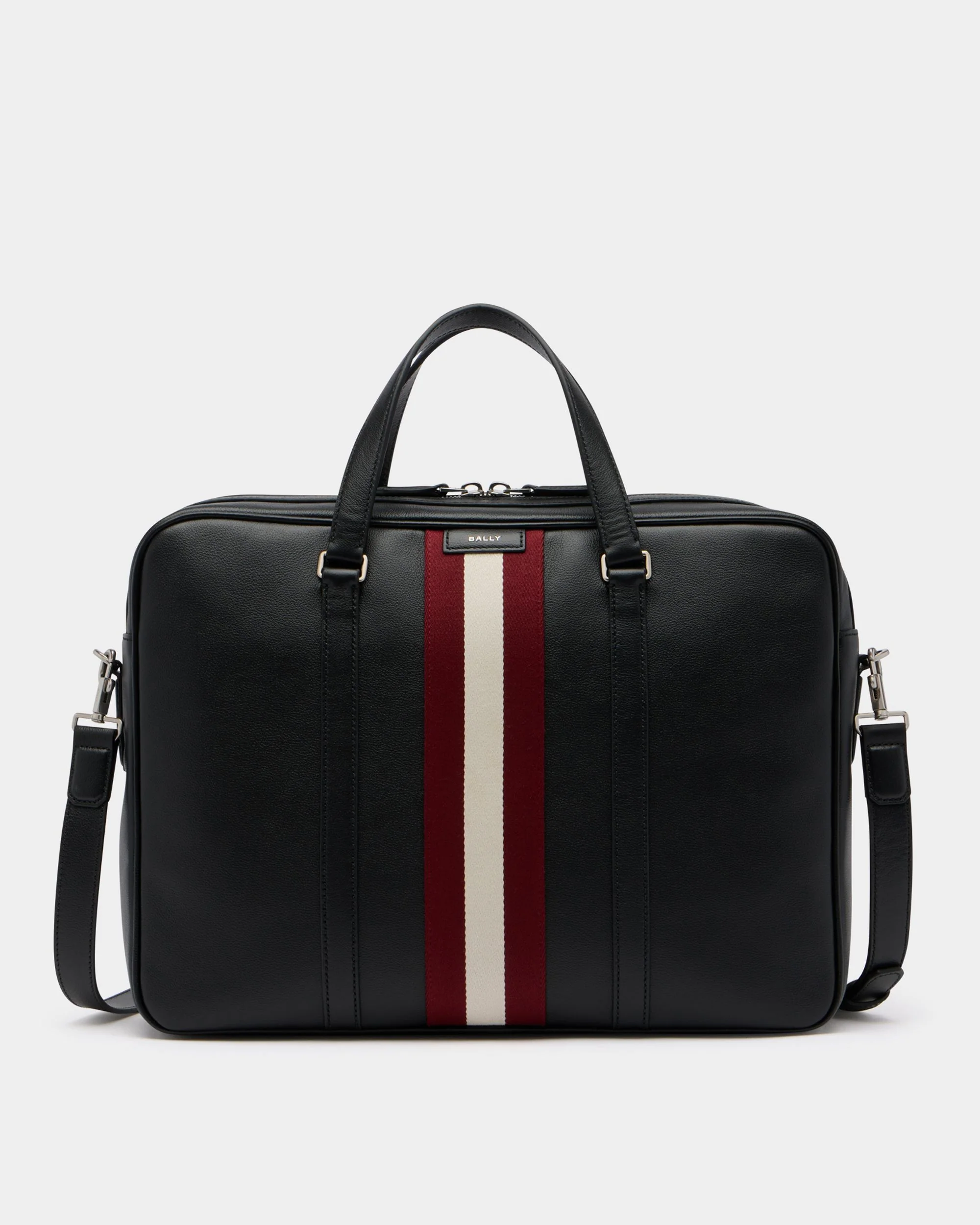Code Briefcase in Black Leather