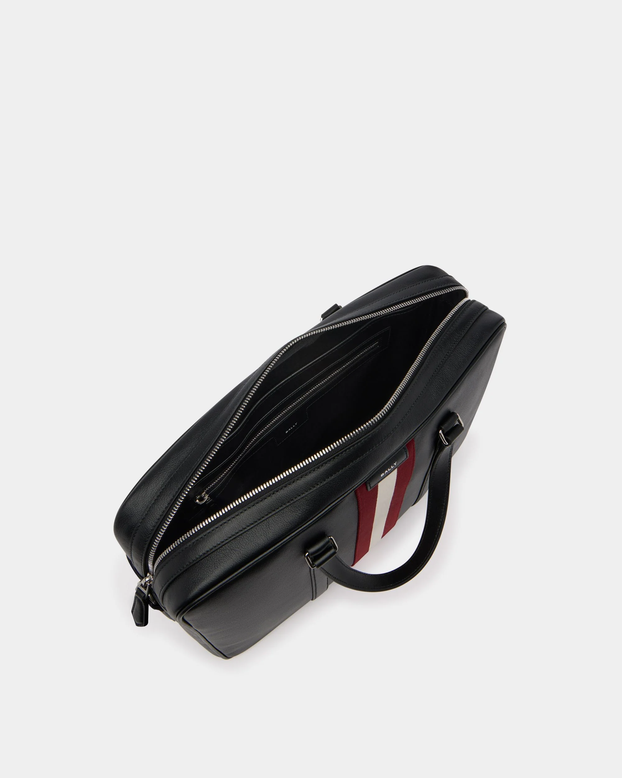 Code Briefcase in Black Leather - Image 4