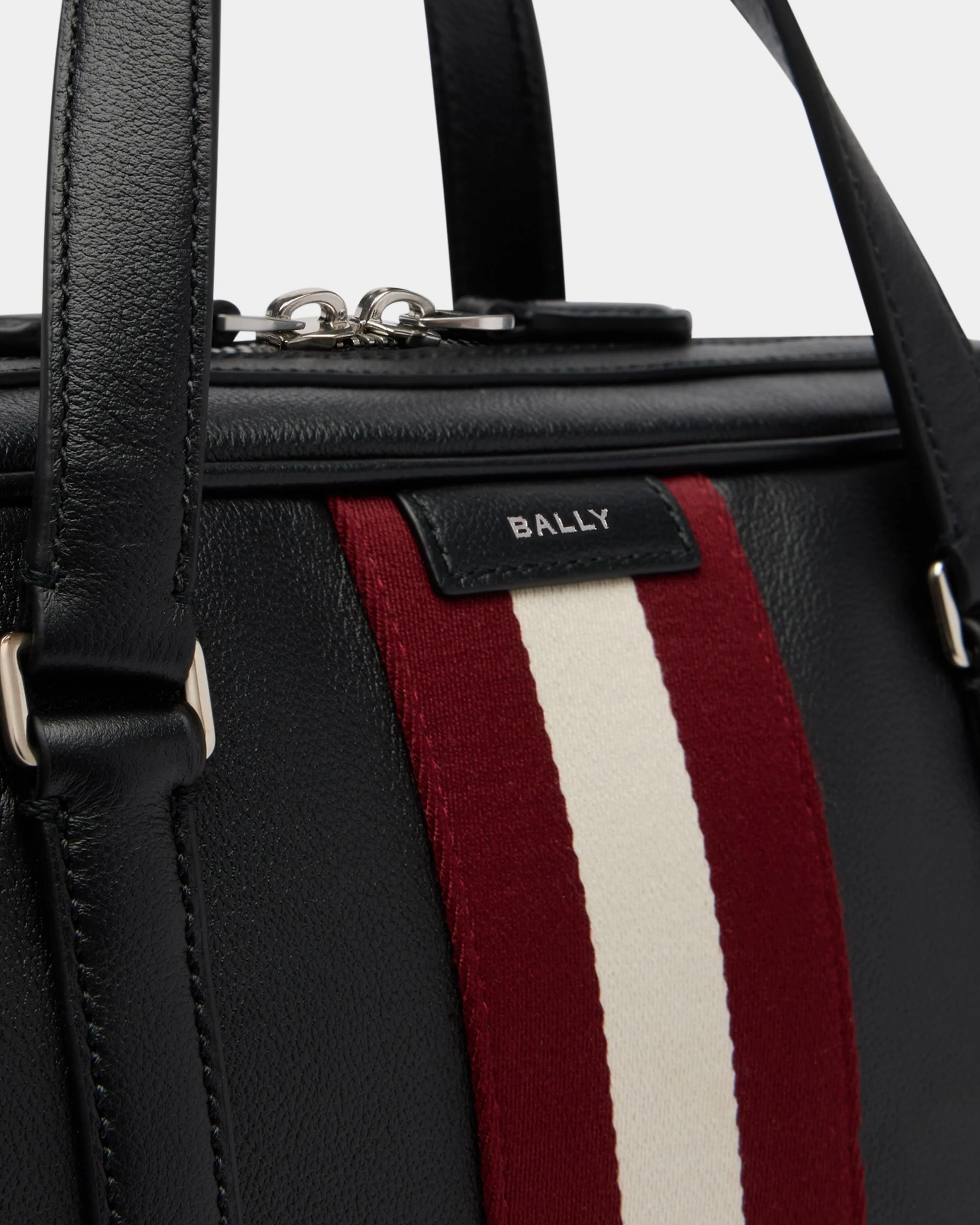 Code Briefcase in Black Leather - Image 5