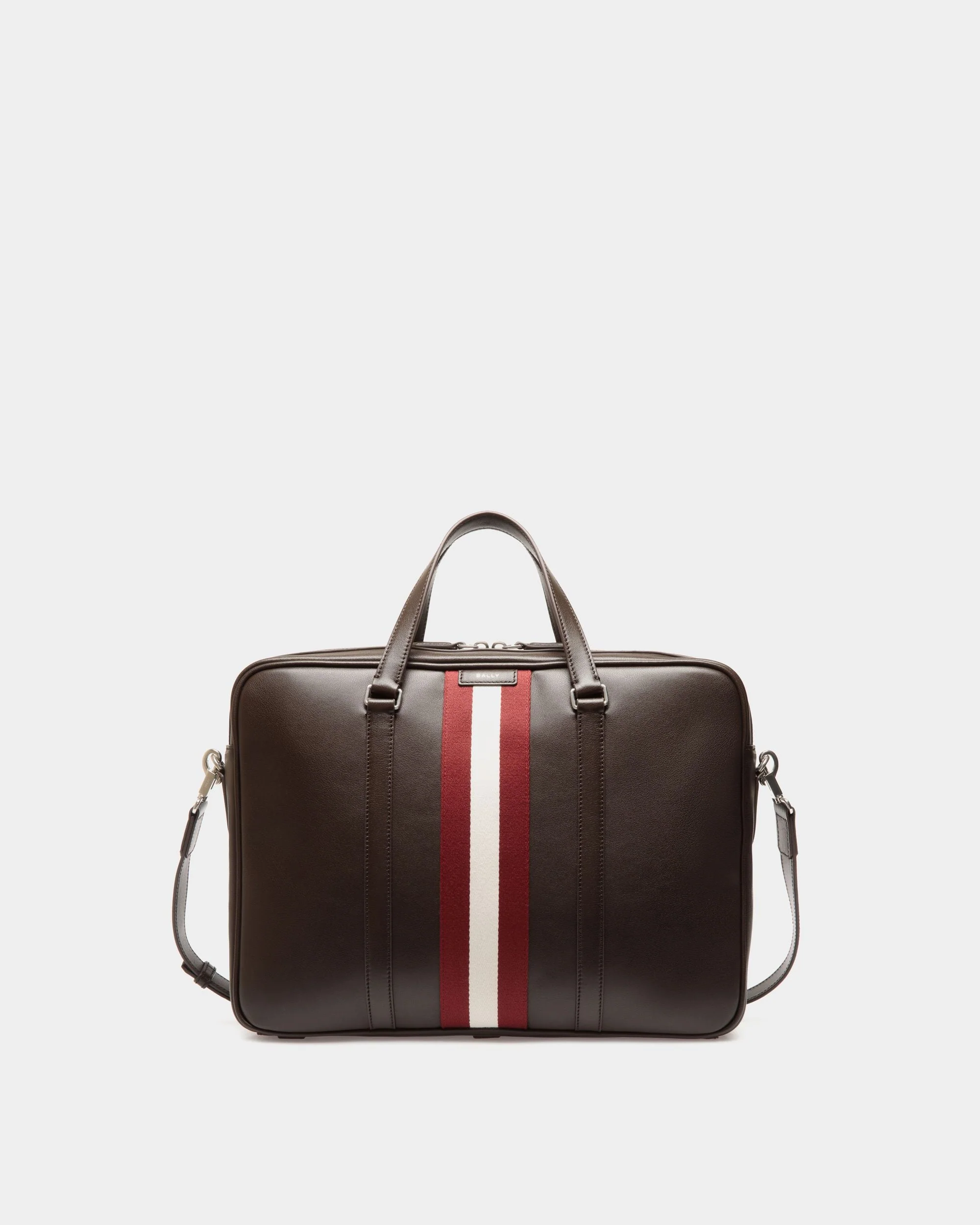 Code Briefcase in Ebano Leather
